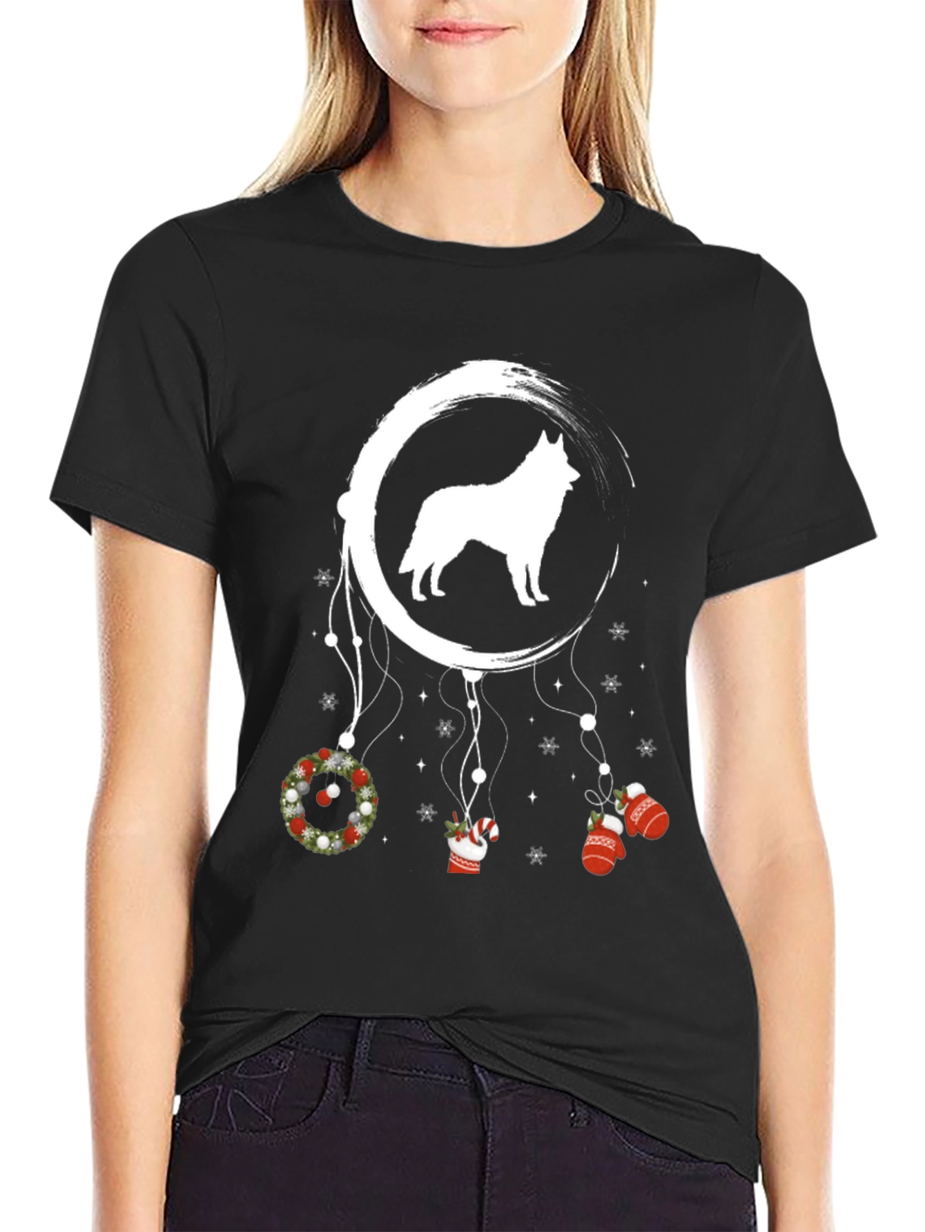 Husky Christmas Dreamcatcher T-Shirt