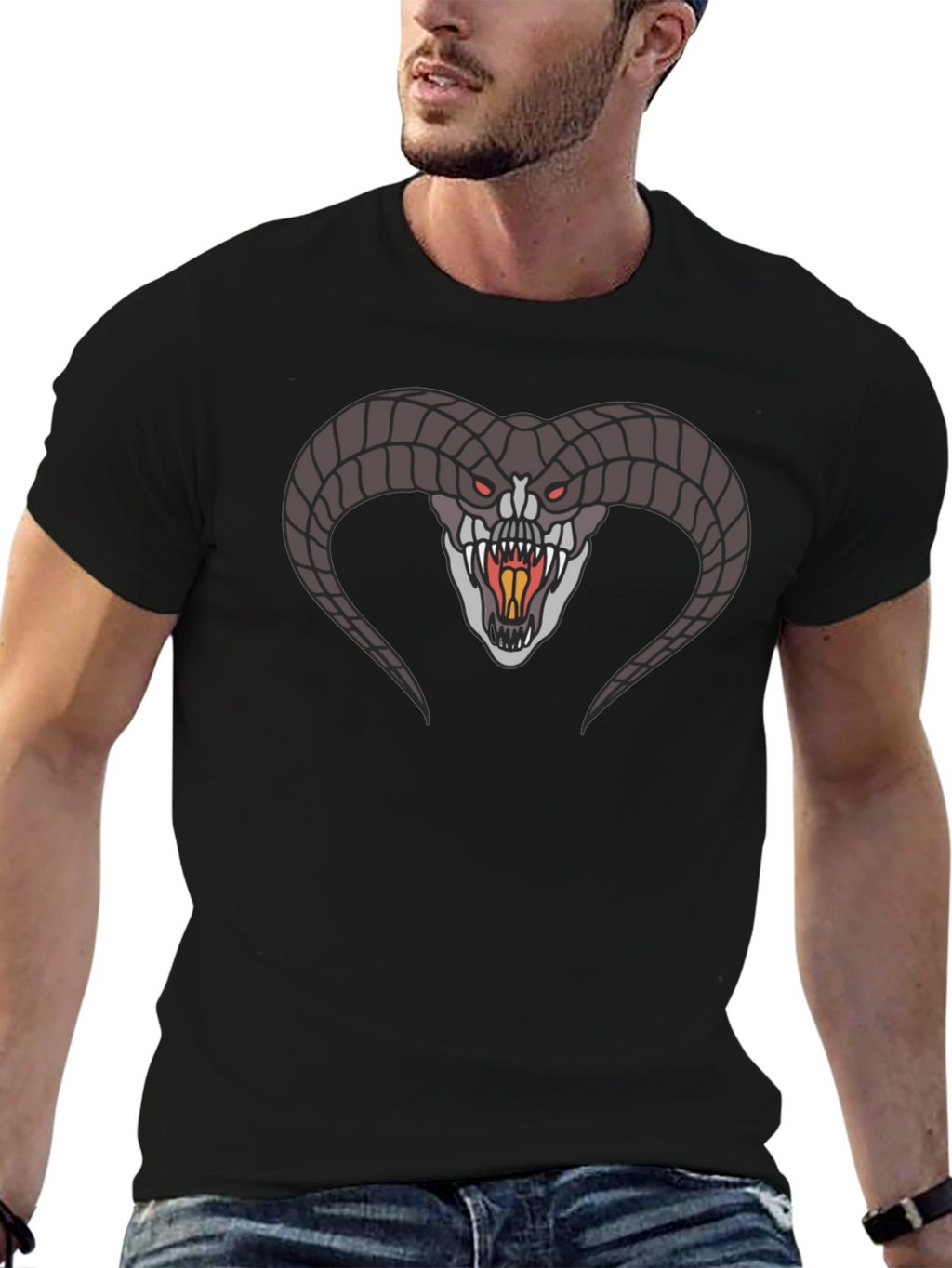 Balrog Graphic Tee - Epic Fantasy Design