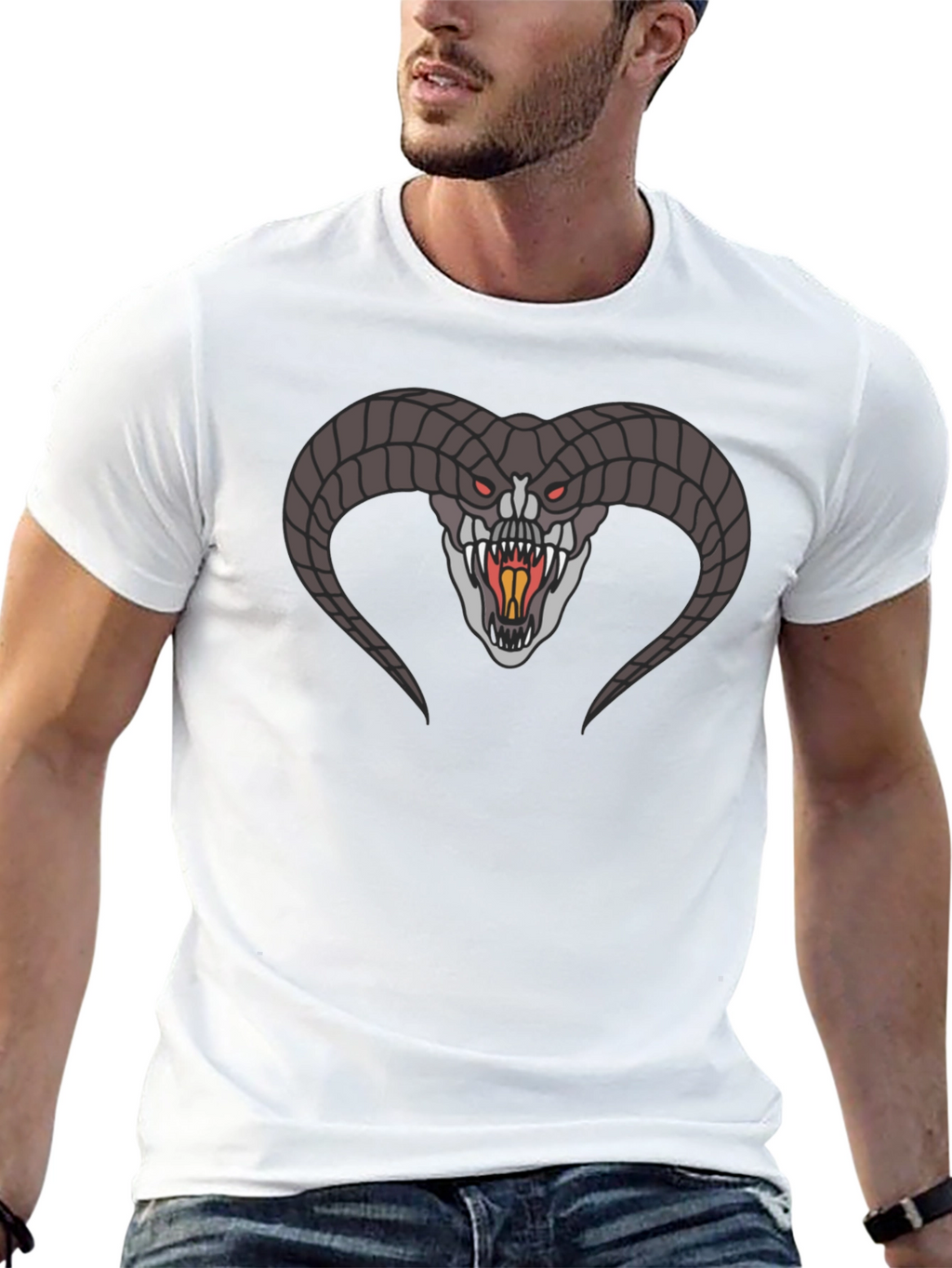 Balrog Graphic Tee - Epic Fantasy Design