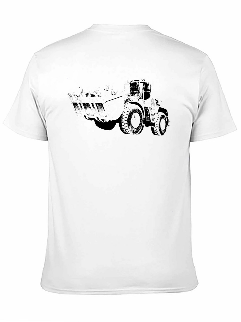 Black Tractor Graphic Tee - Heavy Duty Style