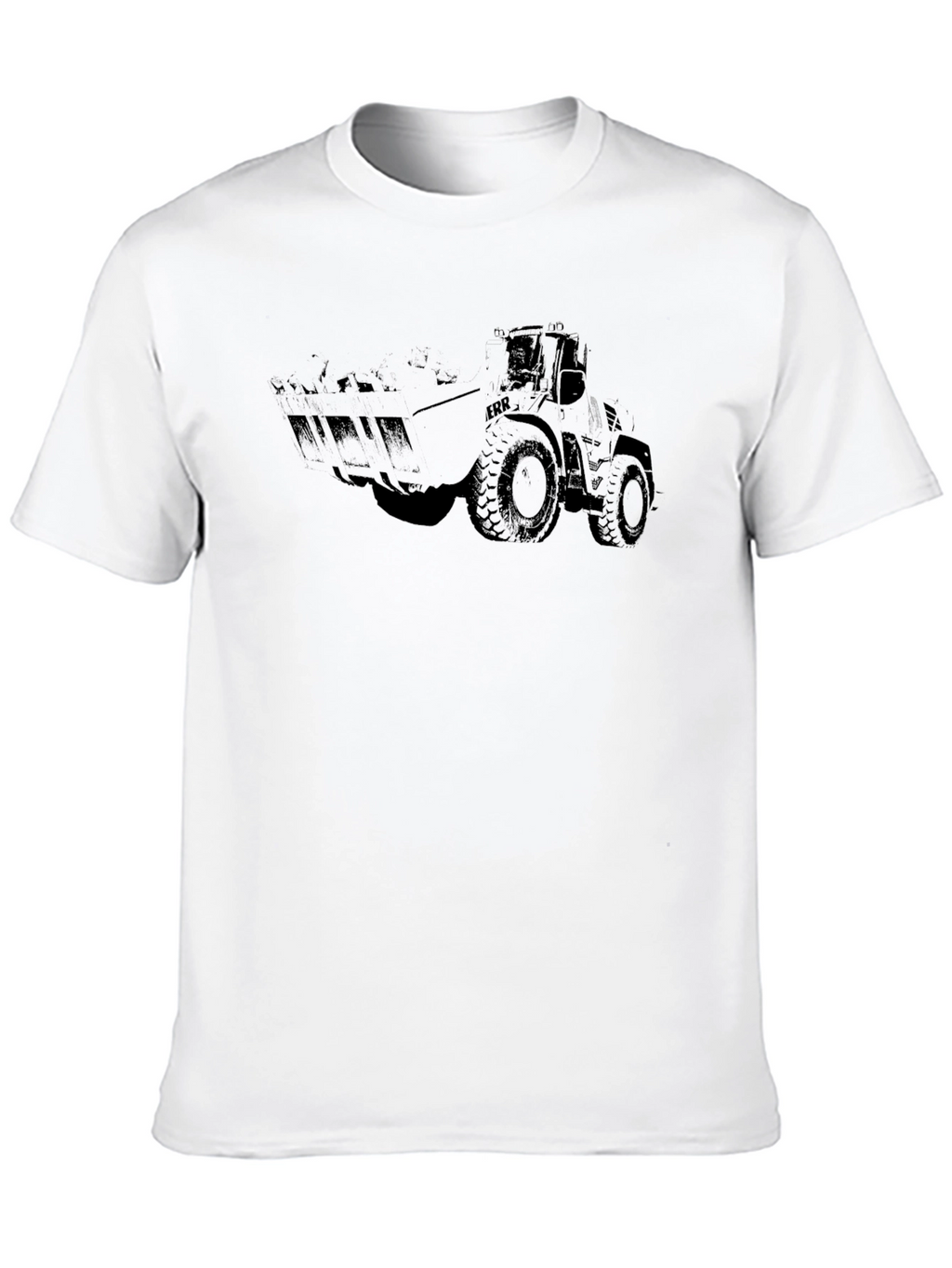 Black Tractor Graphic Tee - Heavy Duty Style
