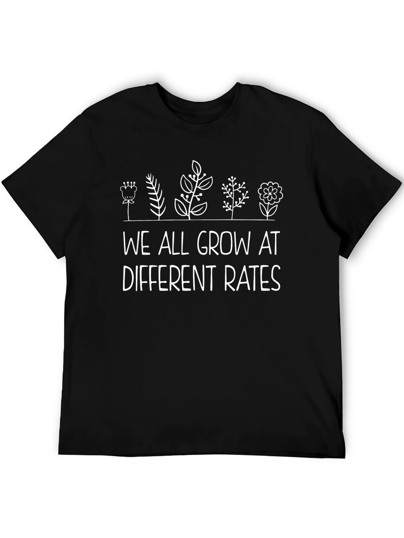 Growth Mindset Graphic Tee - We All Grow At Different Rates