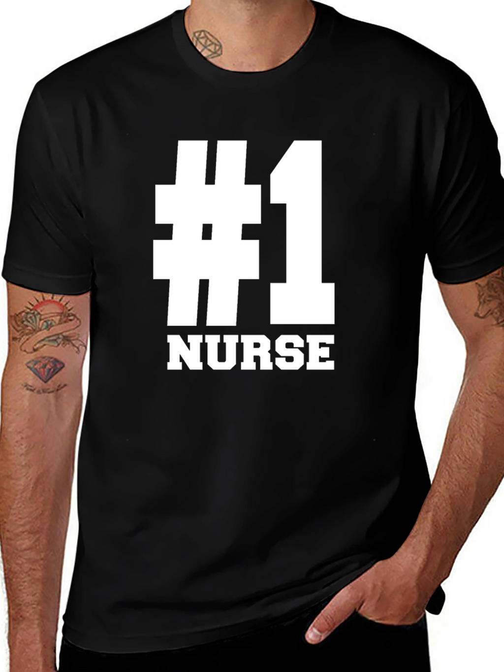 #1 Nurse Graphic T-Shirt - Gift for Nurses