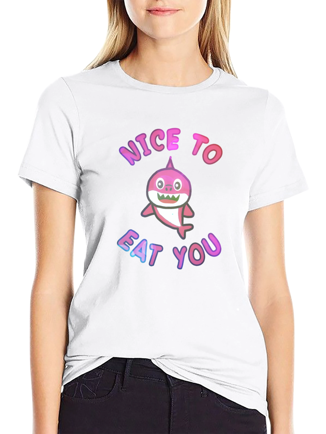 Shark Humor Tee - Nice to Eat You