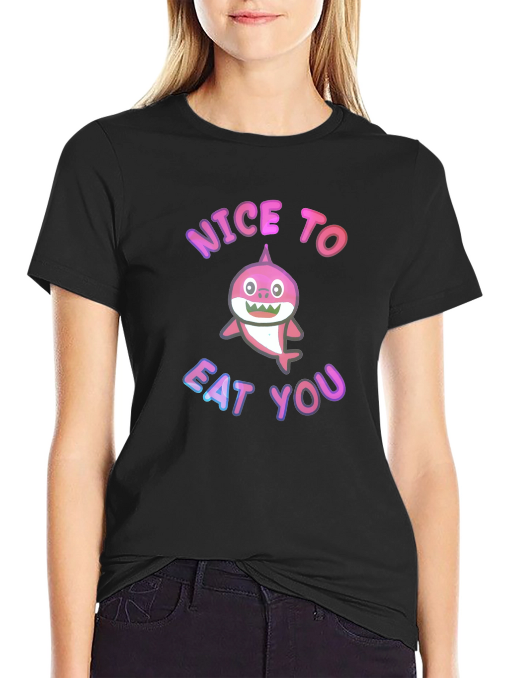 Shark Humor Tee - Nice to Eat You