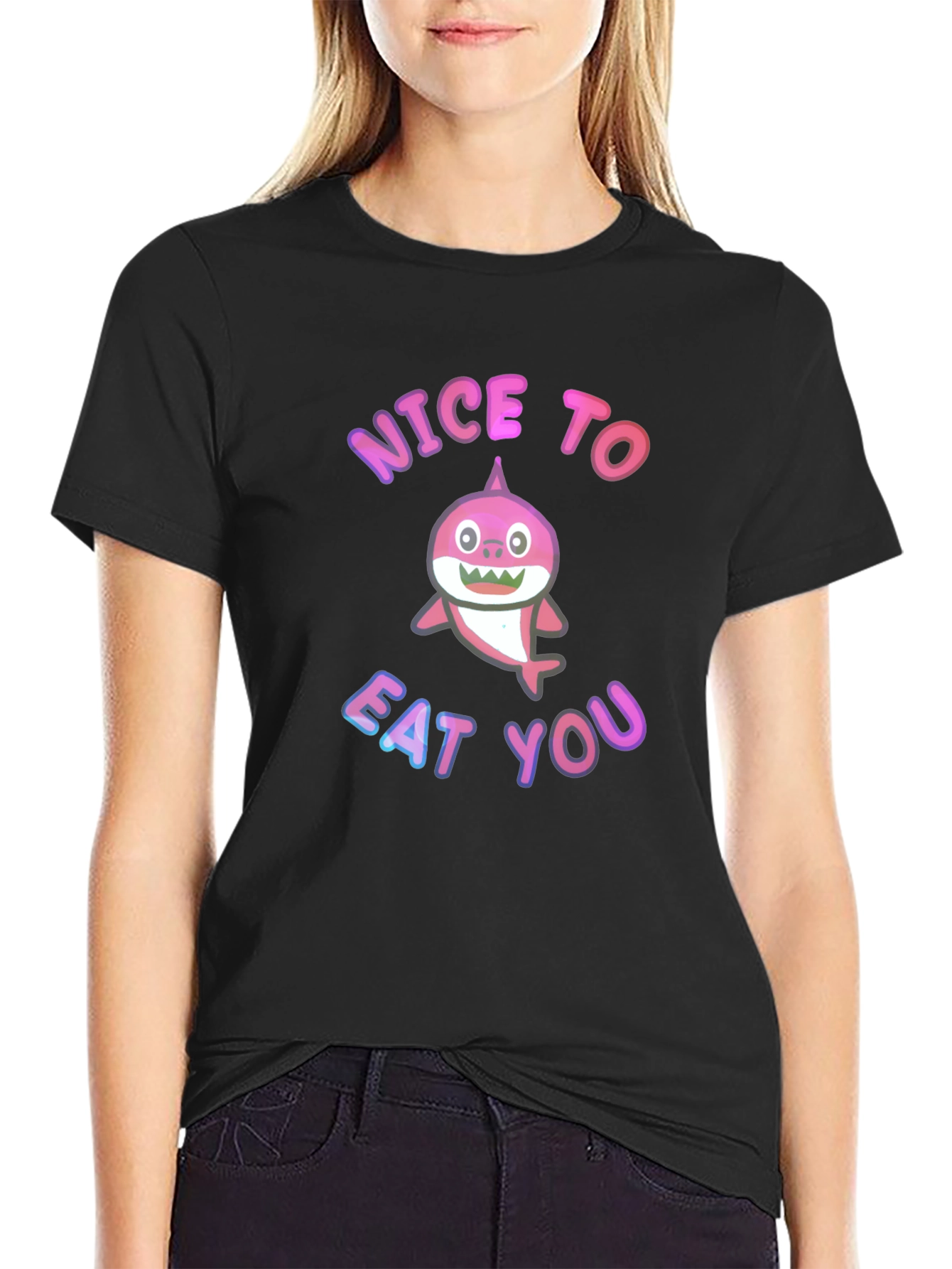 Shark Humor Tee - Nice to Eat You
