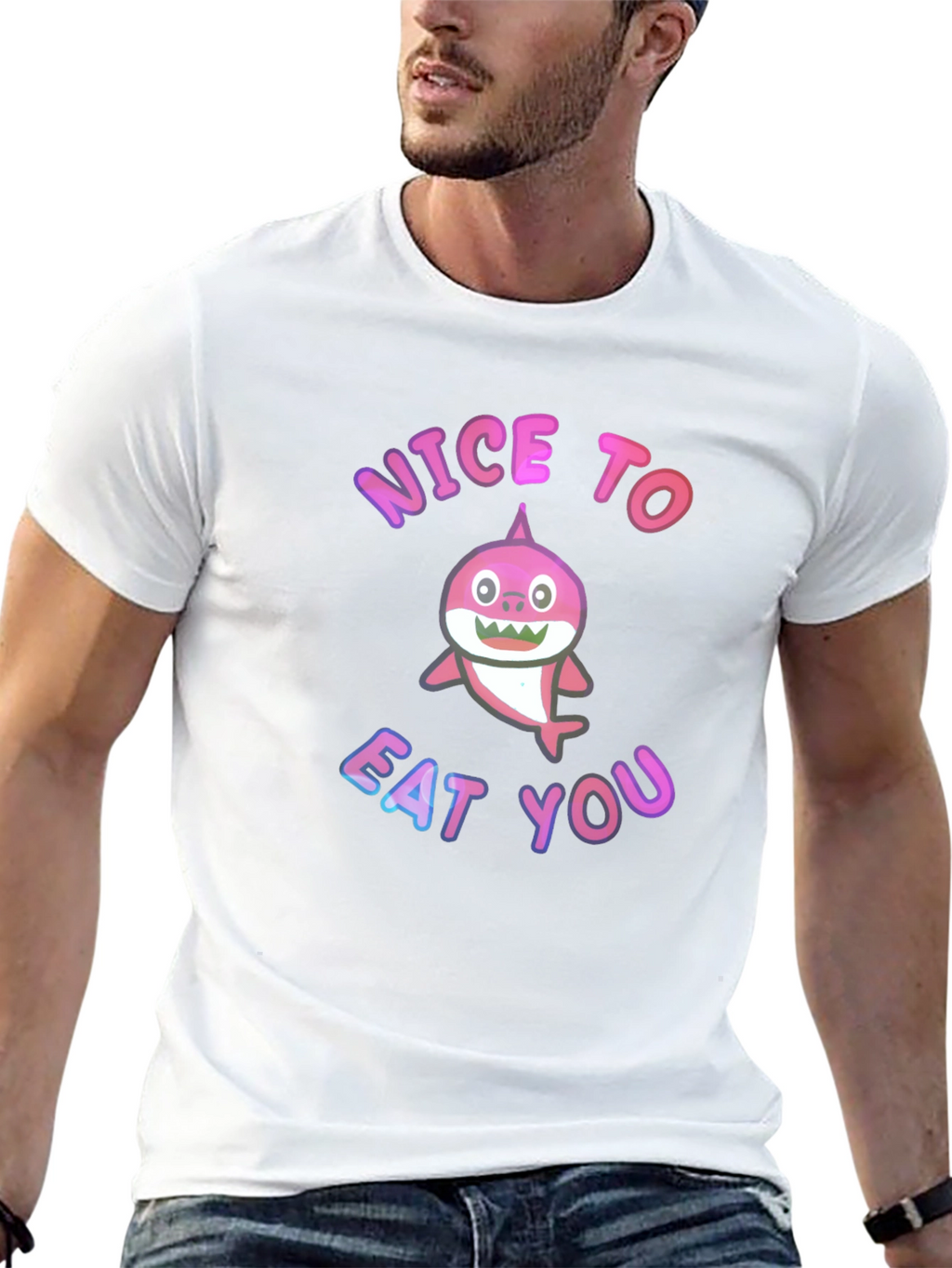 Shark Humor Tee - Nice to Eat You