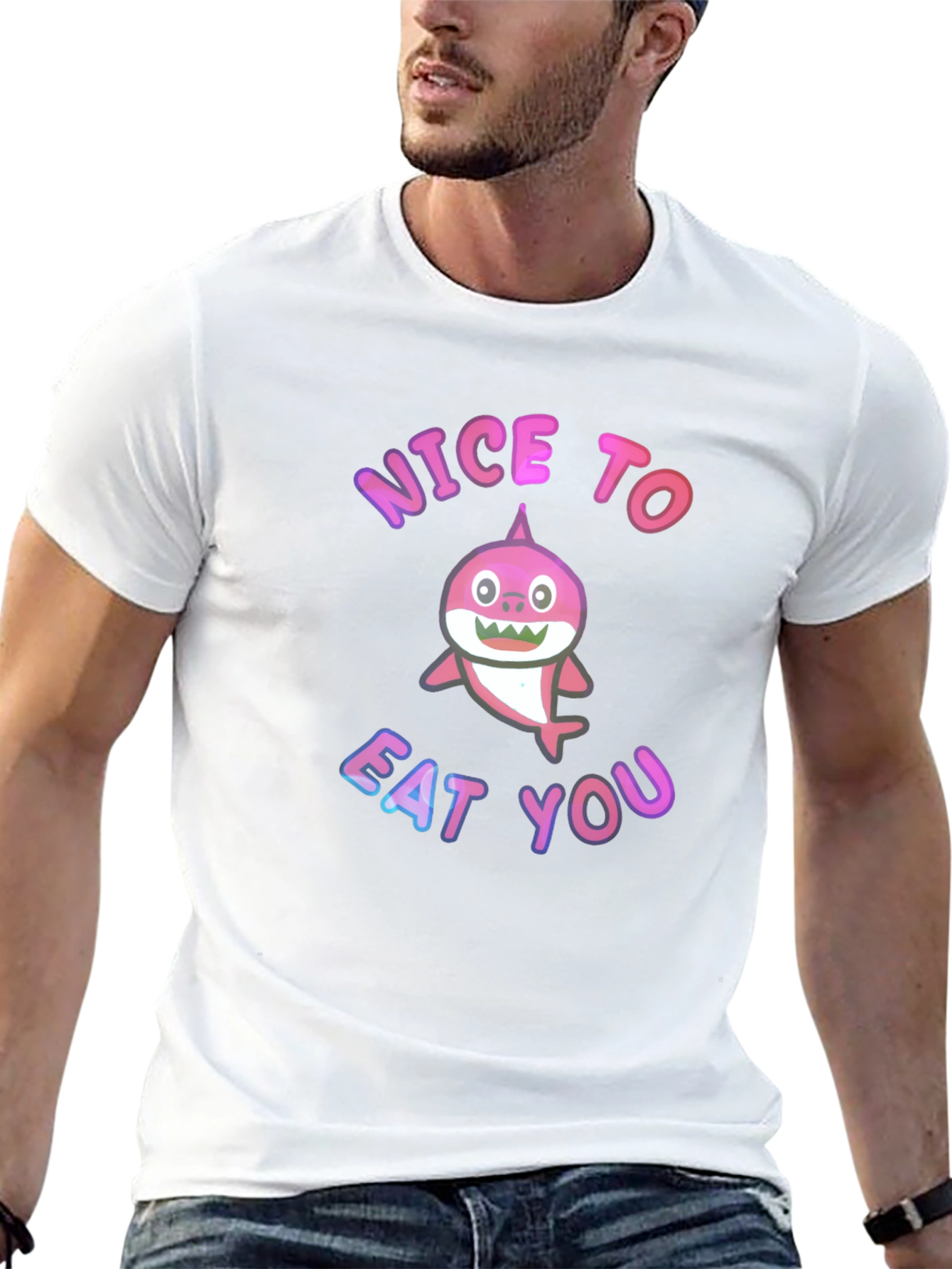 Shark Humor Tee - Nice to Eat You
