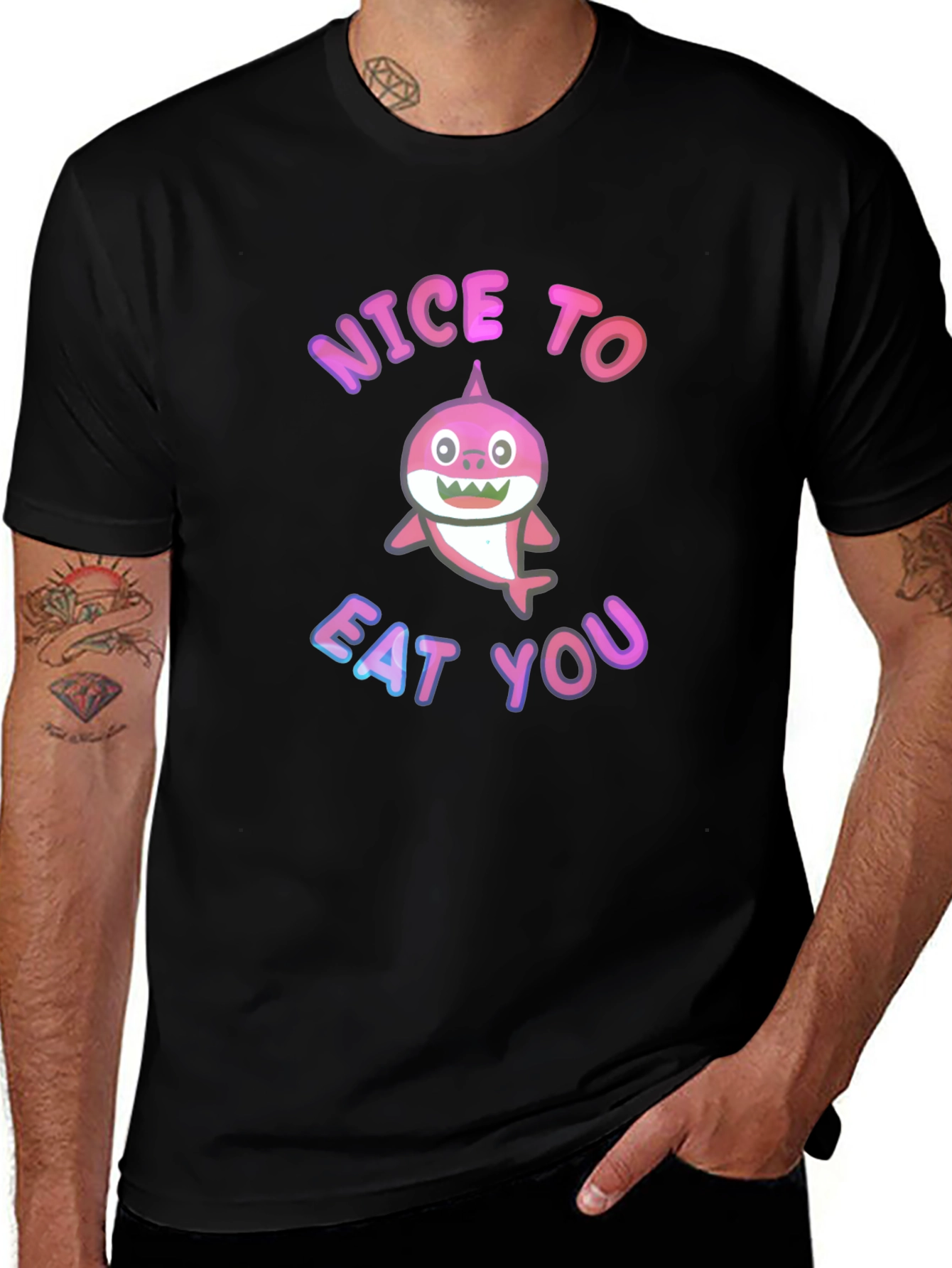 Shark Humor Tee - Nice to Eat You