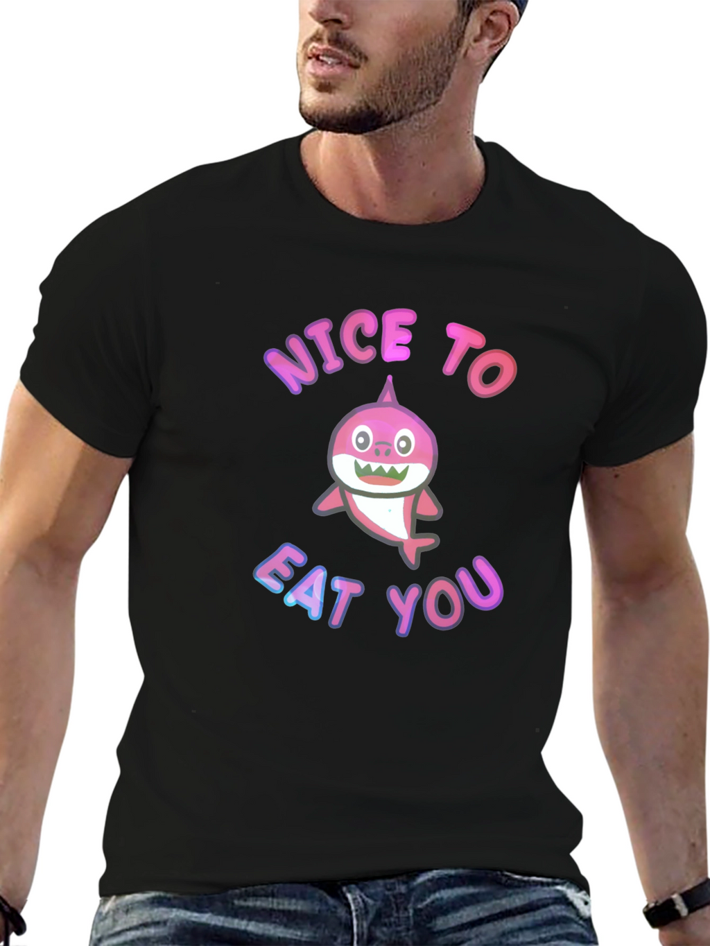 Shark Humor Tee - Nice to Eat You