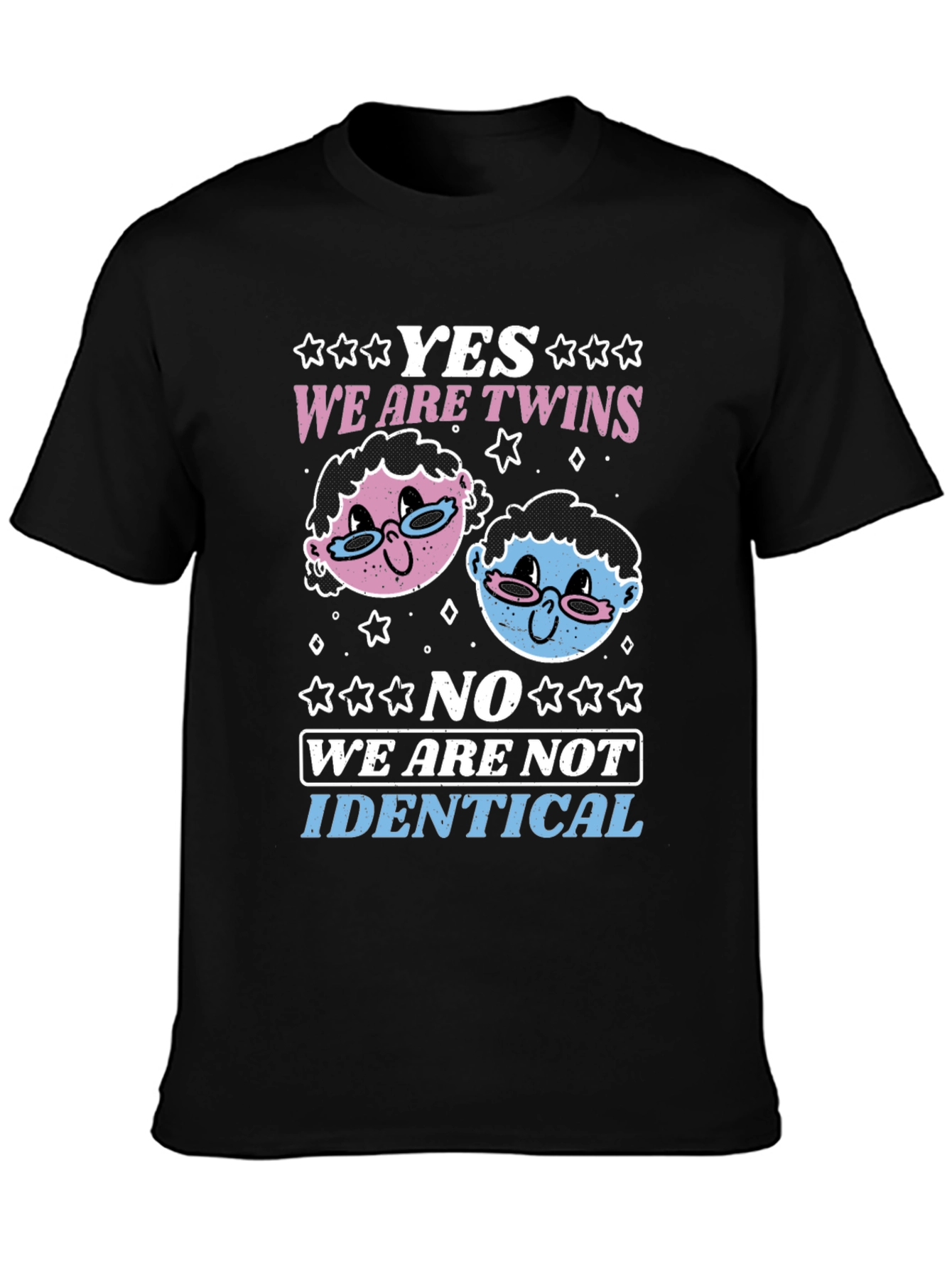 Funny Twins T-Shirt - Yes We Are Twins - Matching Shirts
