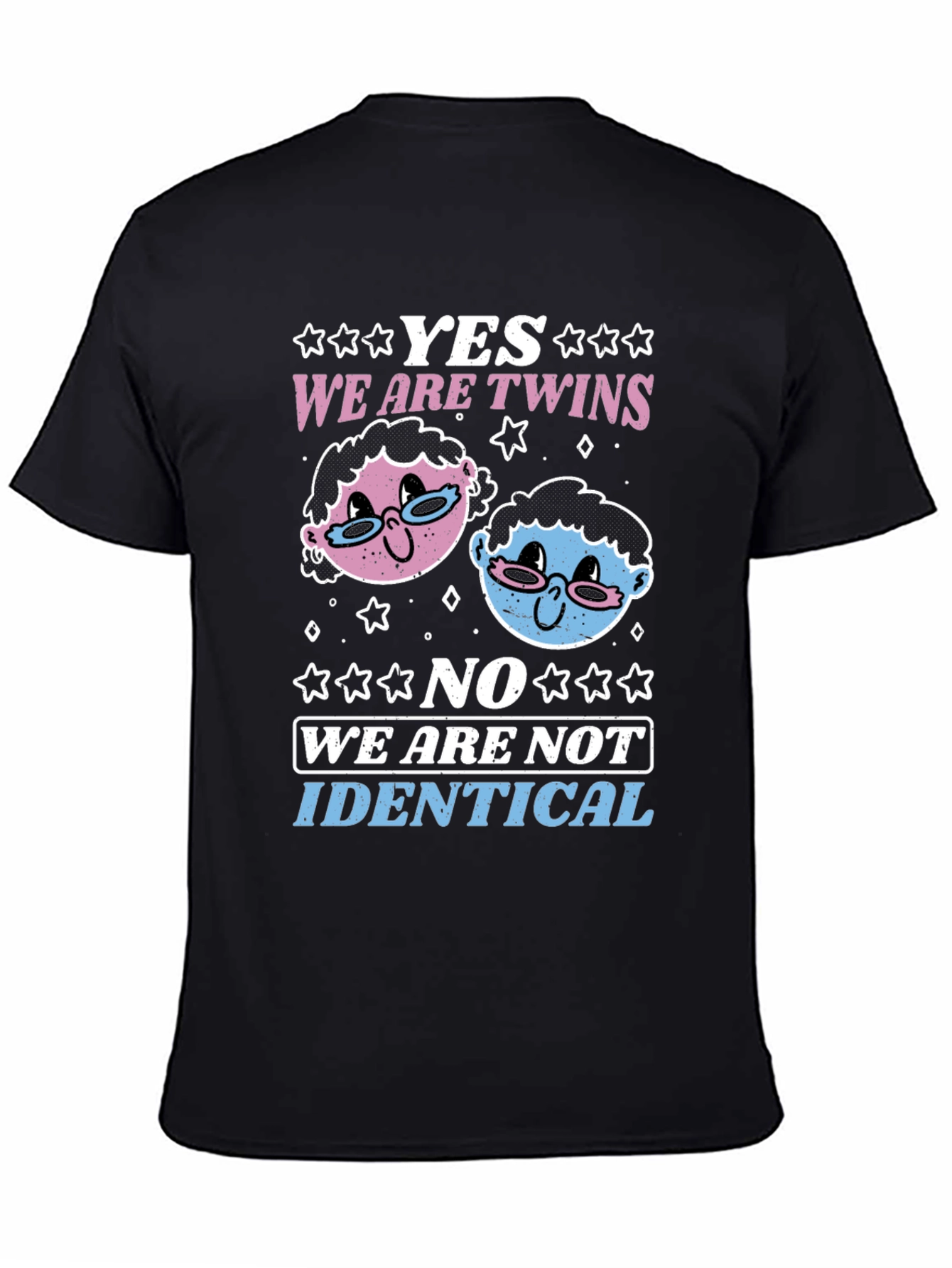 Funny Twins T-Shirt - Yes We Are Twins - Matching Shirts