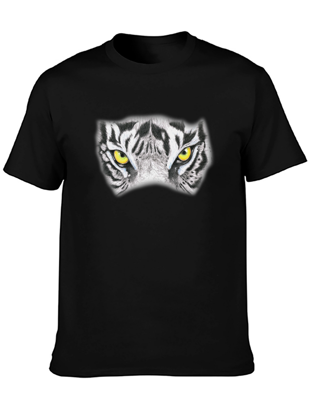 Tiger Eyes Graphic Black T-Shirt