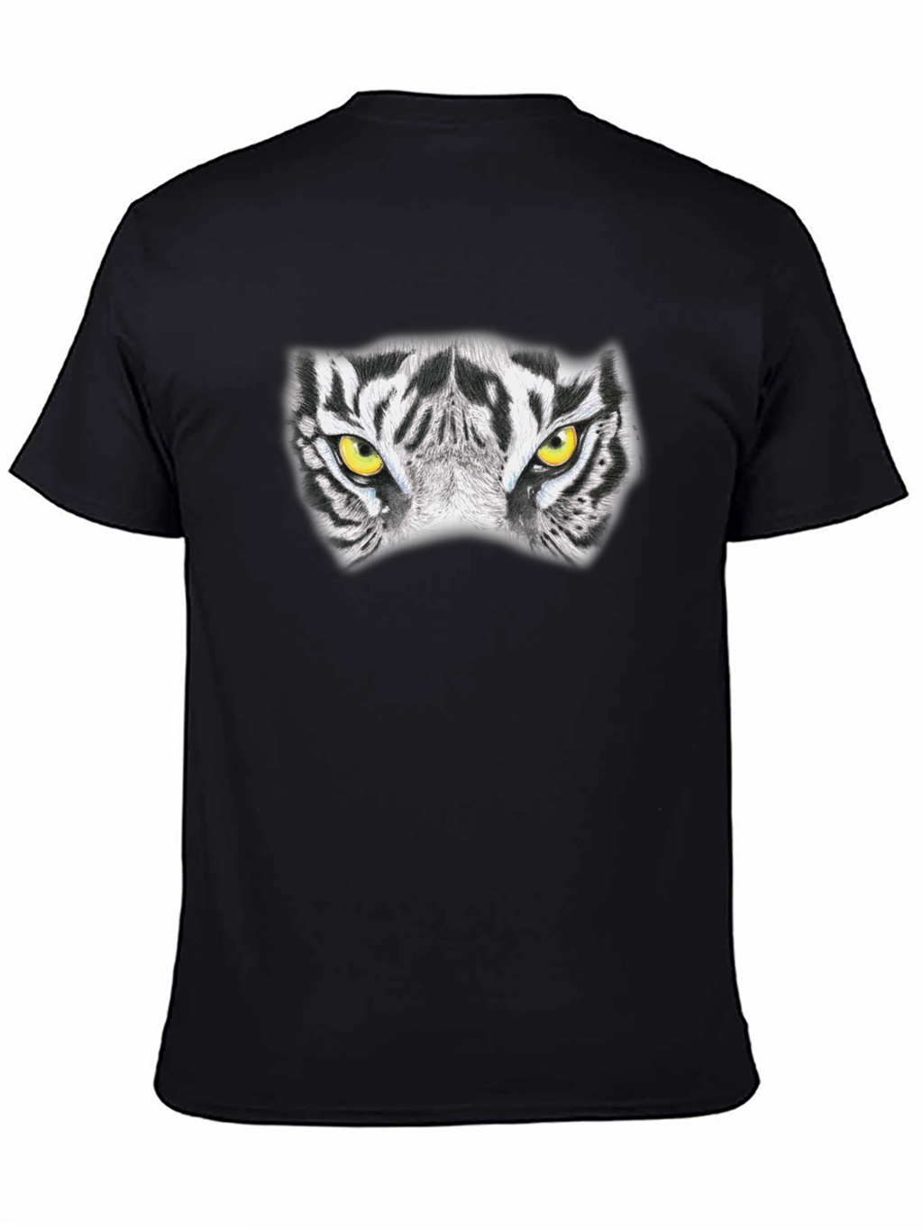 Tiger Eyes Graphic Black T-Shirt
