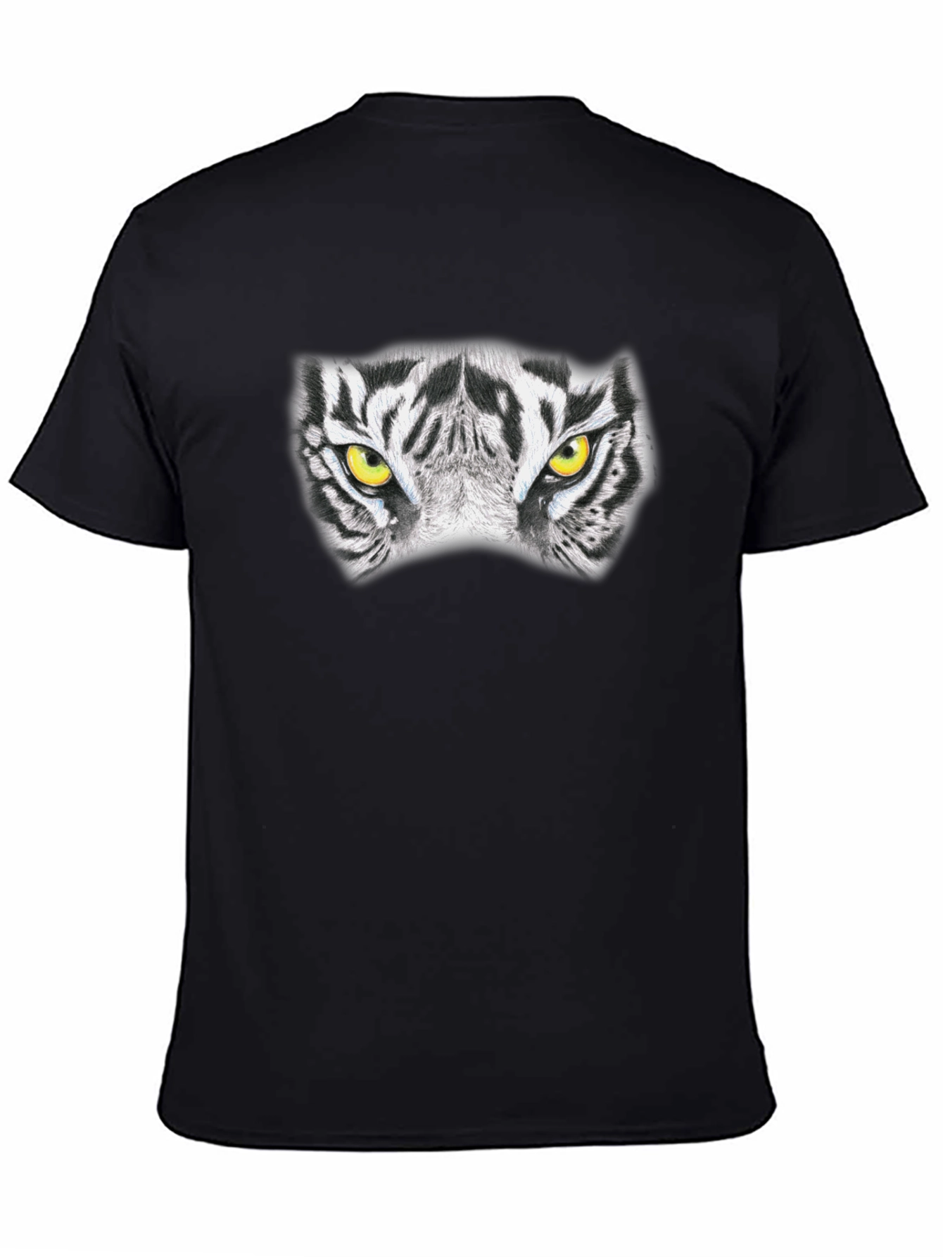 Tiger Eyes Graphic Black T-Shirt