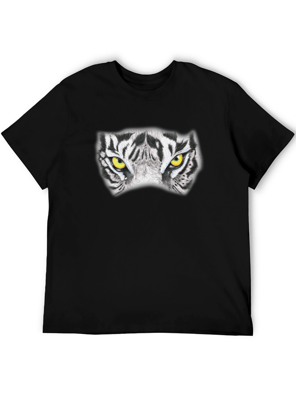 Tiger Eyes Graphic Black T-Shirt