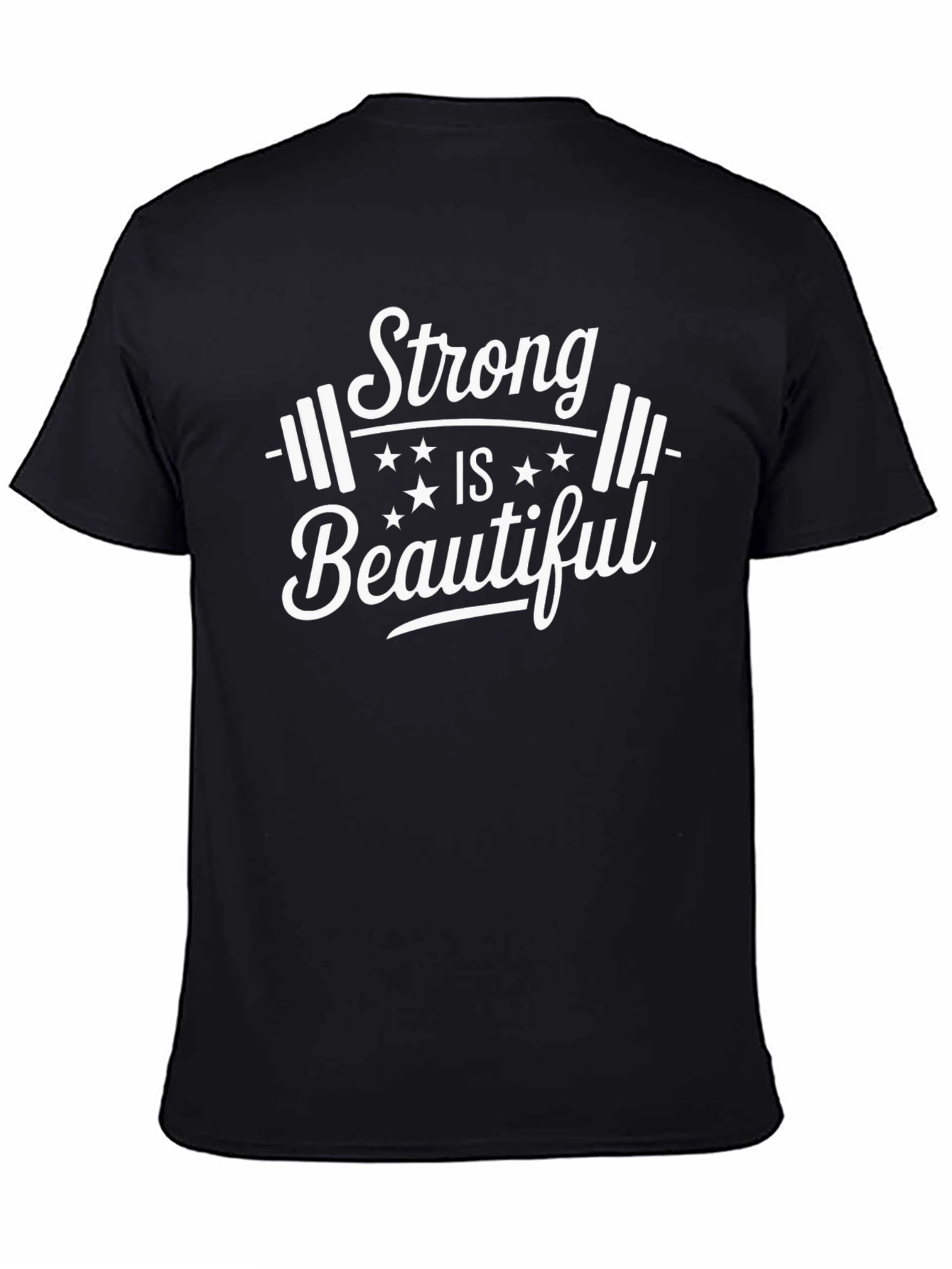 Strong Is Beautiful Graphic T-Shirt - Black