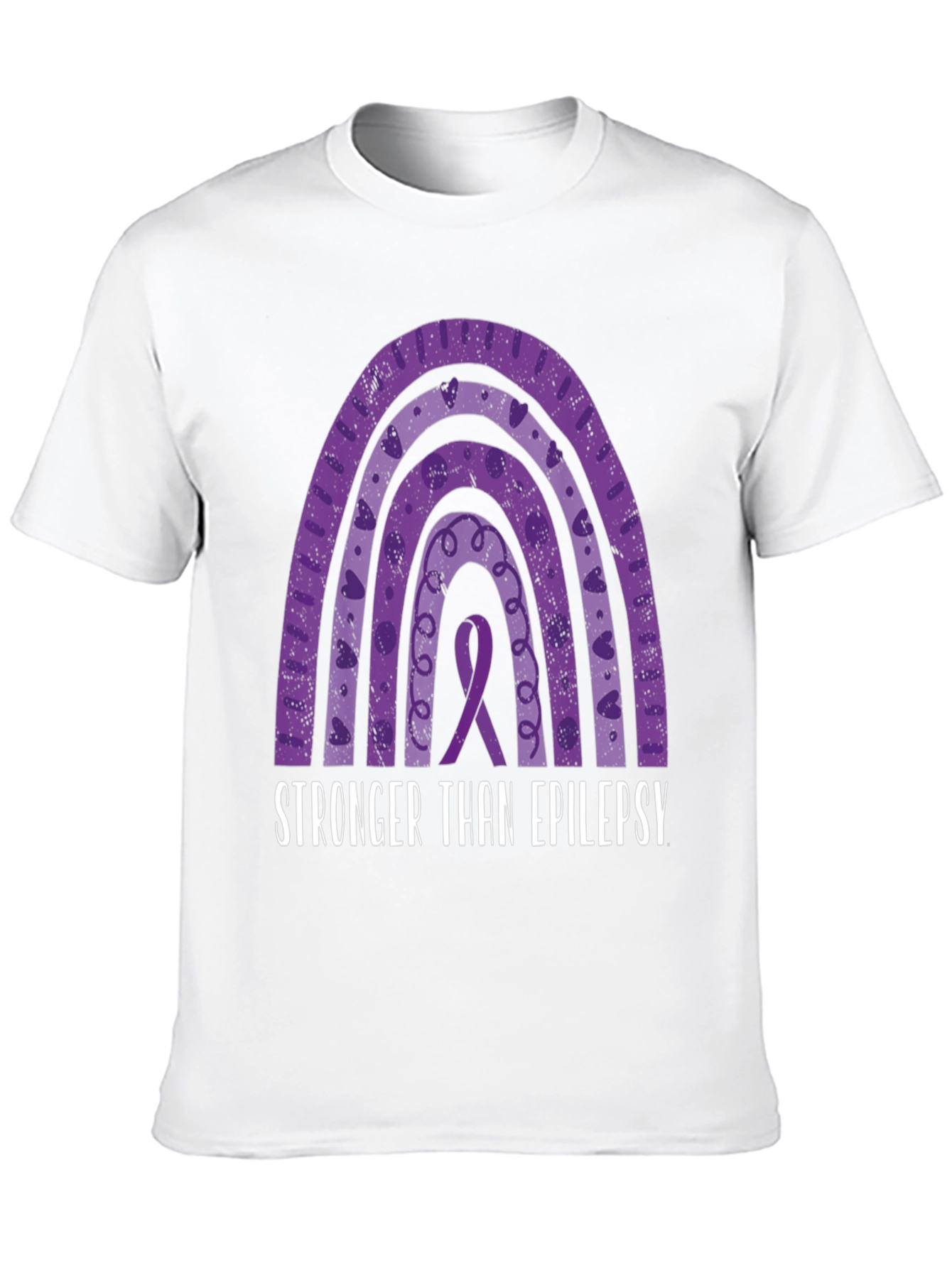 Epilepsy Awareness Rainbow Graphic T-Shirt