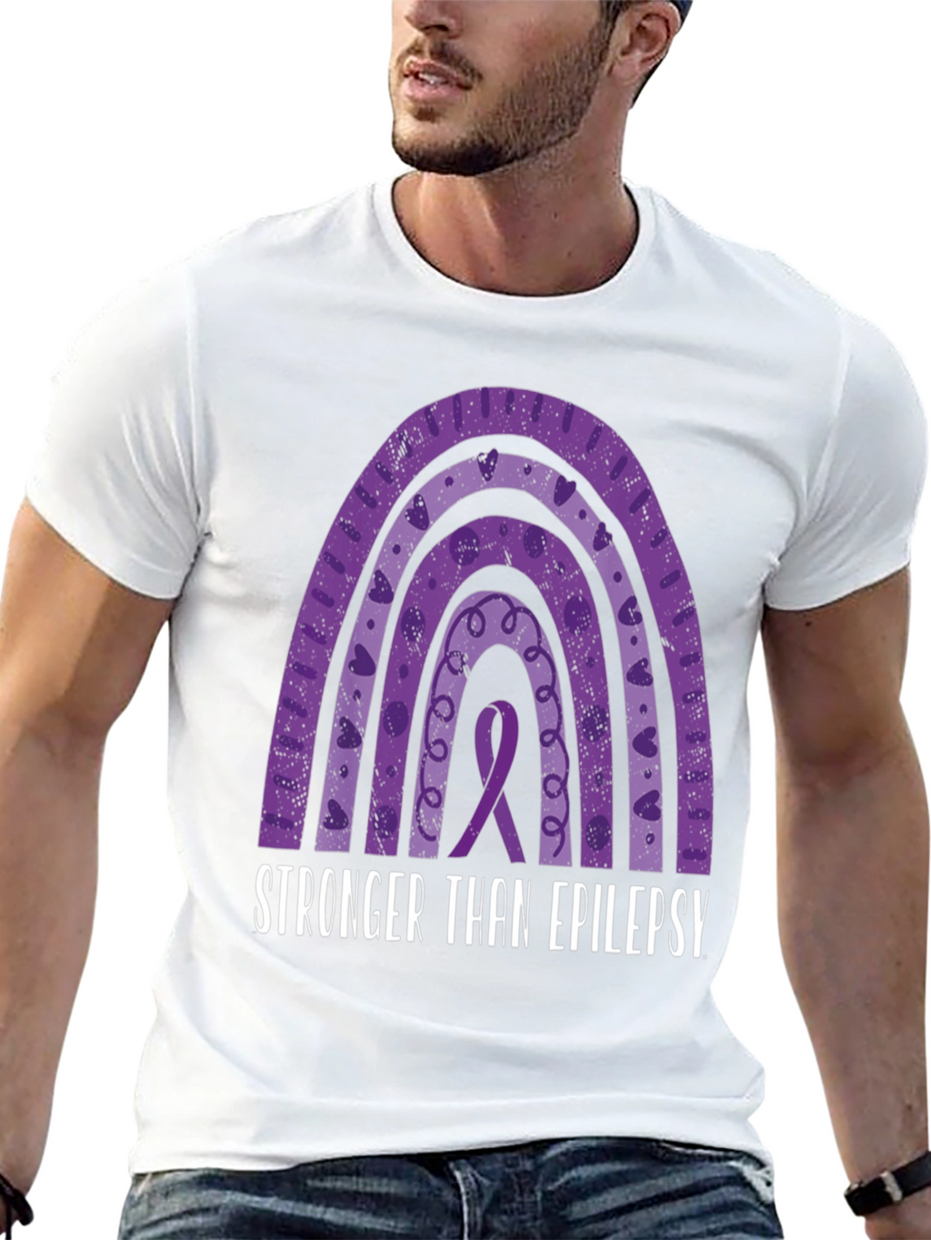 Epilepsy Awareness Rainbow Graphic T-Shirt