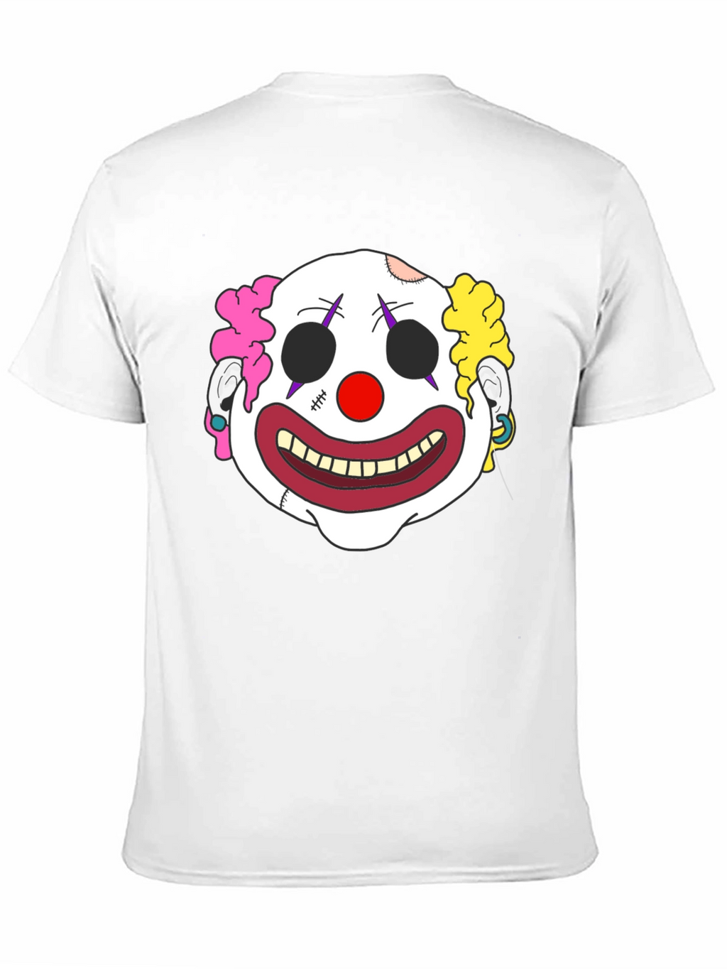 Clown Face Graphic T-Shirt - Mens Black Tee