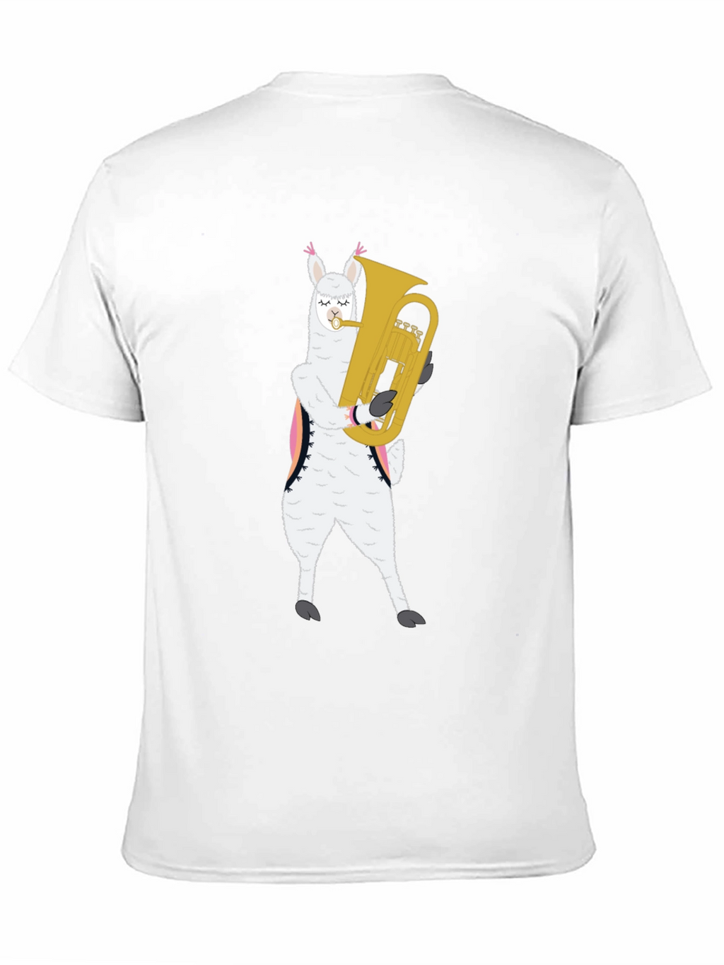 Llama Tuba Player Graphic Tee