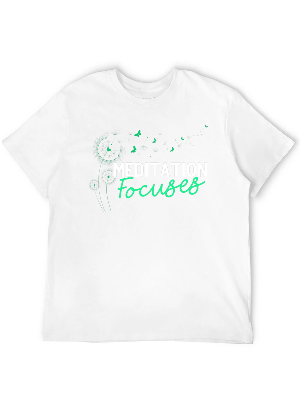 Meditation Focuses Graphic Tee - Black T-Shirt