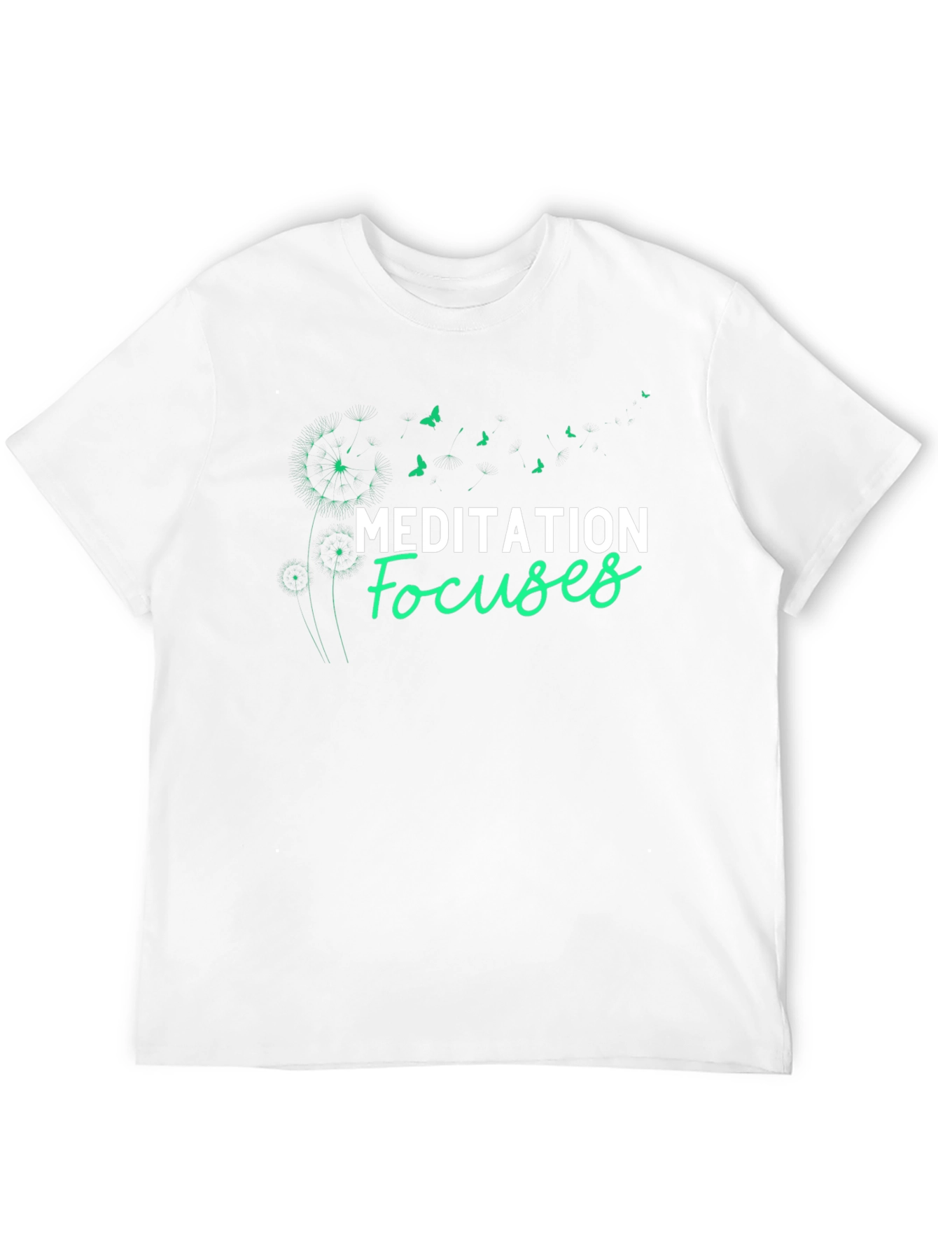 Meditation Focuses Graphic Tee - Black T-Shirt