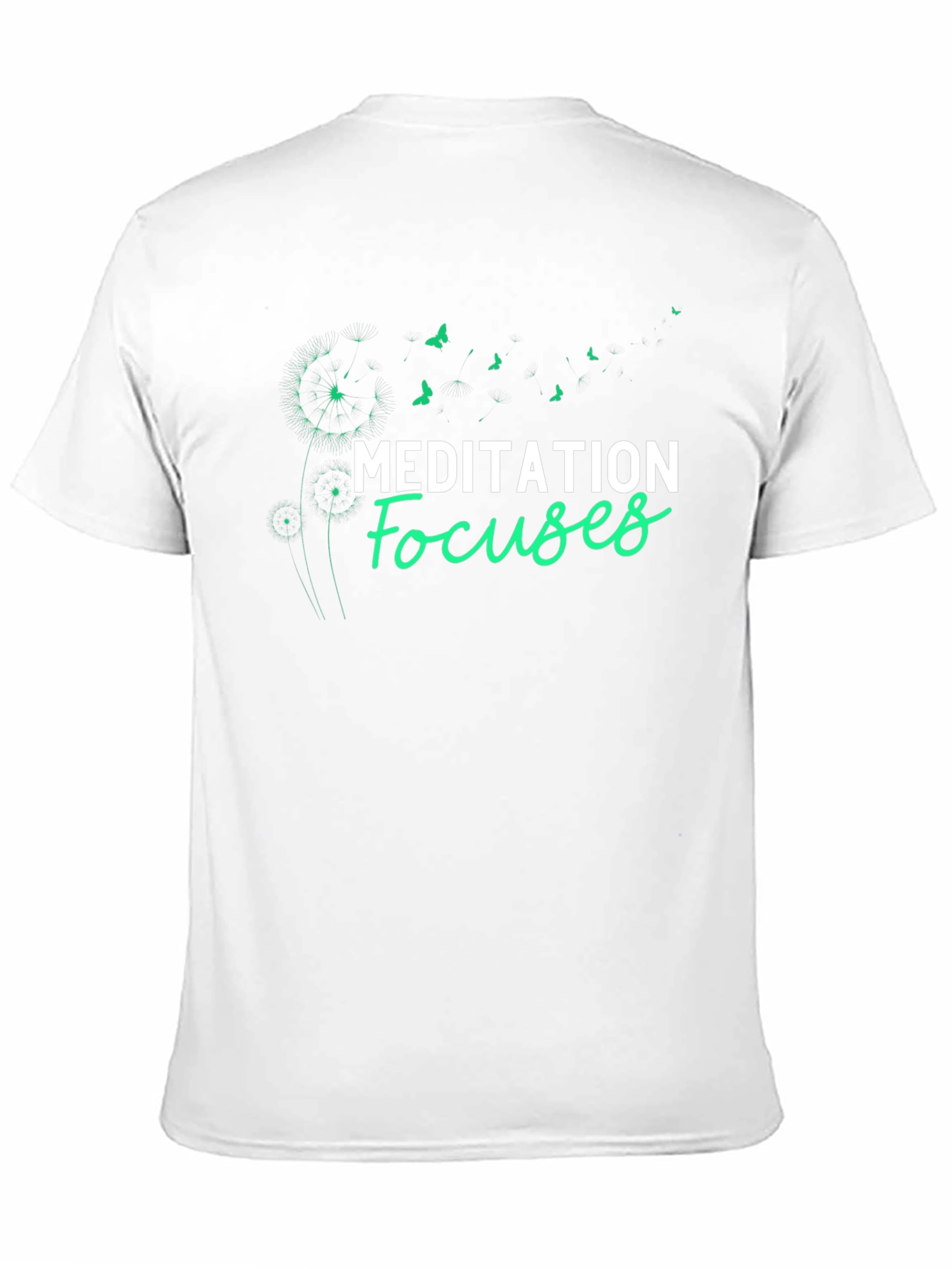 Meditation Focuses Graphic Tee - Black T-Shirt