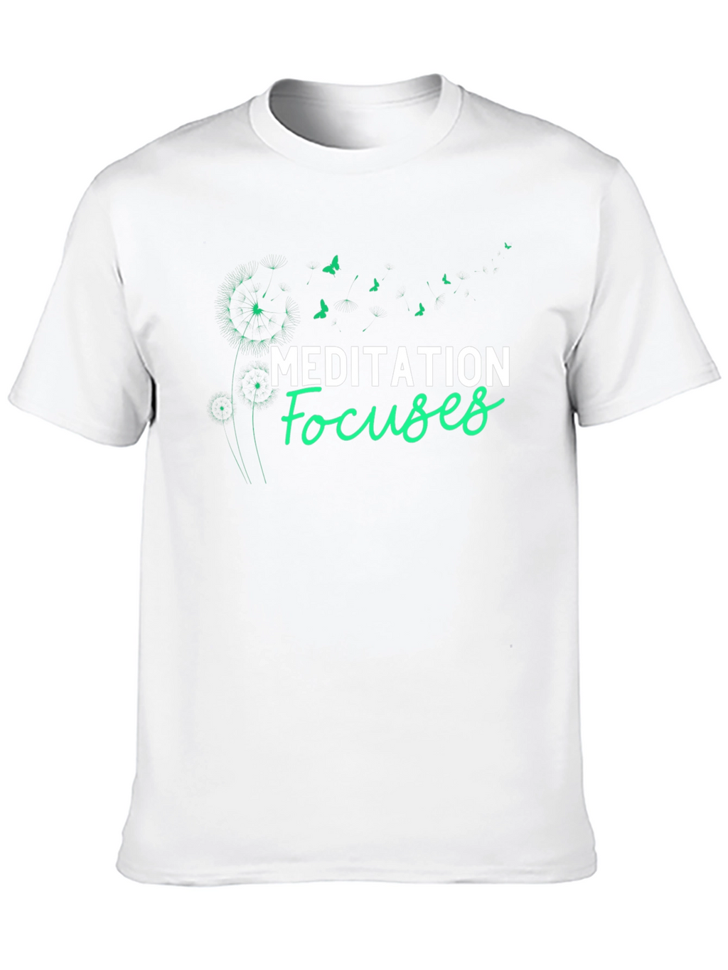 Meditation Focuses Graphic Tee - Black T-Shirt