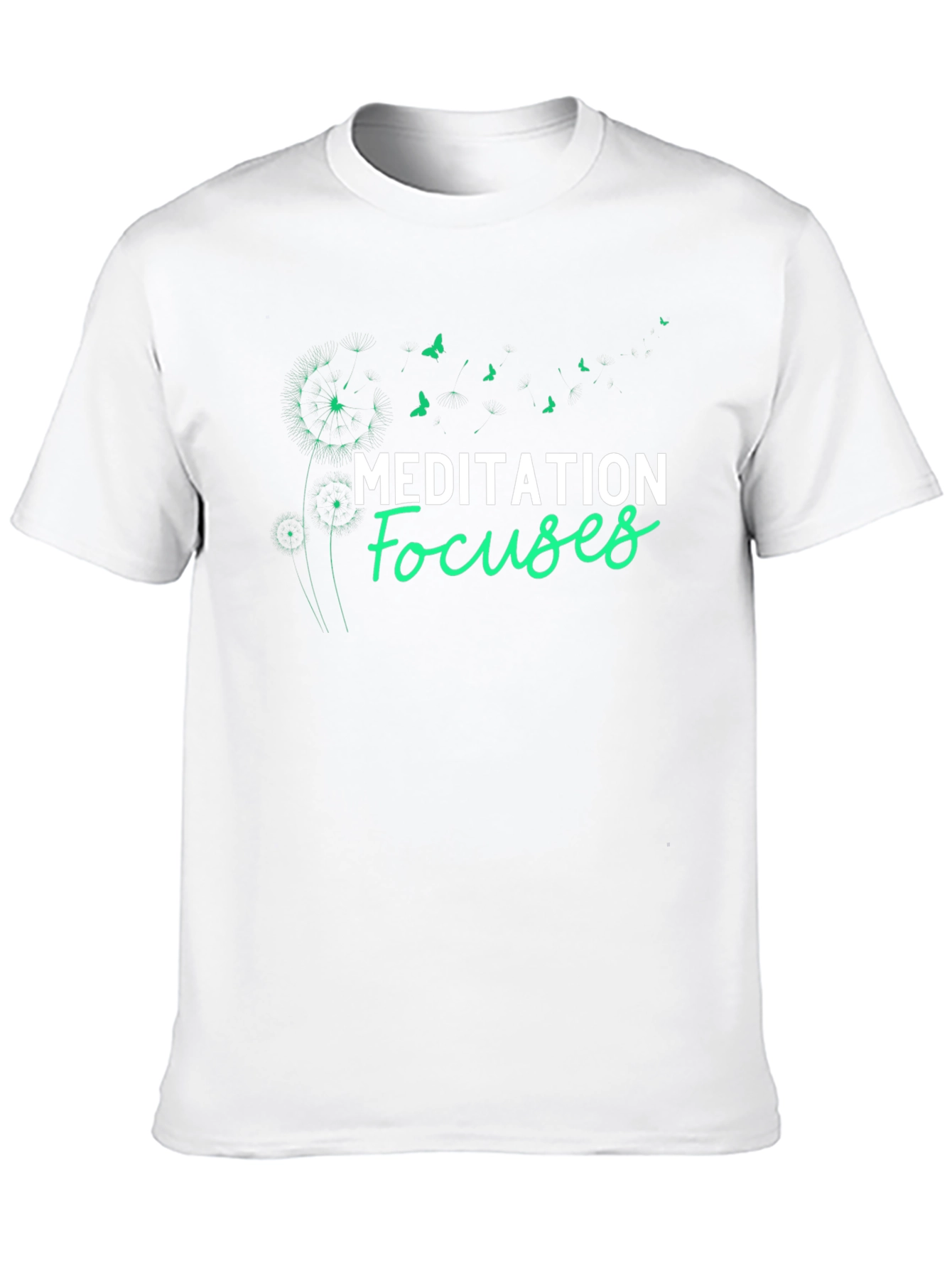 Meditation Focuses Graphic Tee - Black T-Shirt