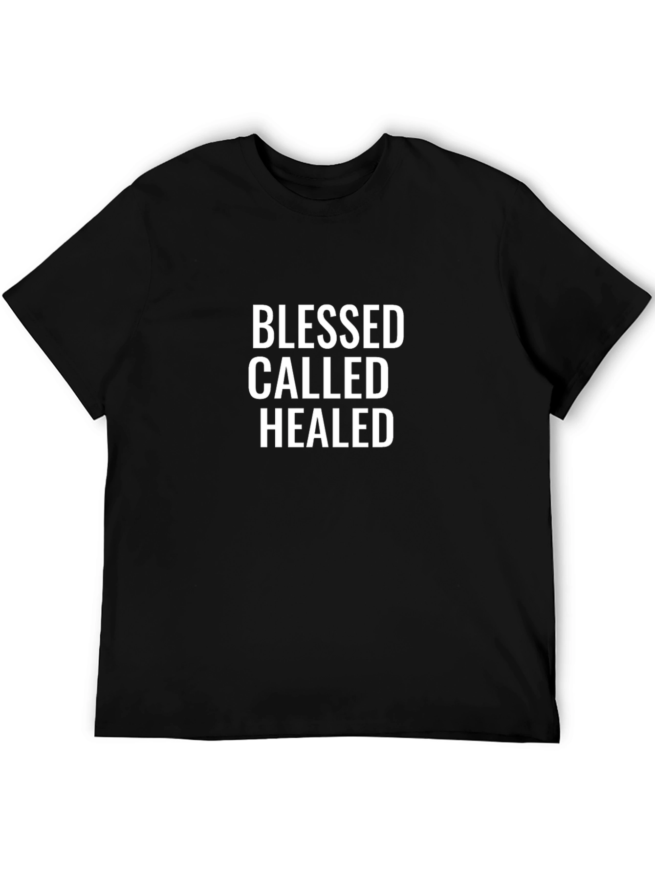 Blessed Called Healed Graphic Tee - Black