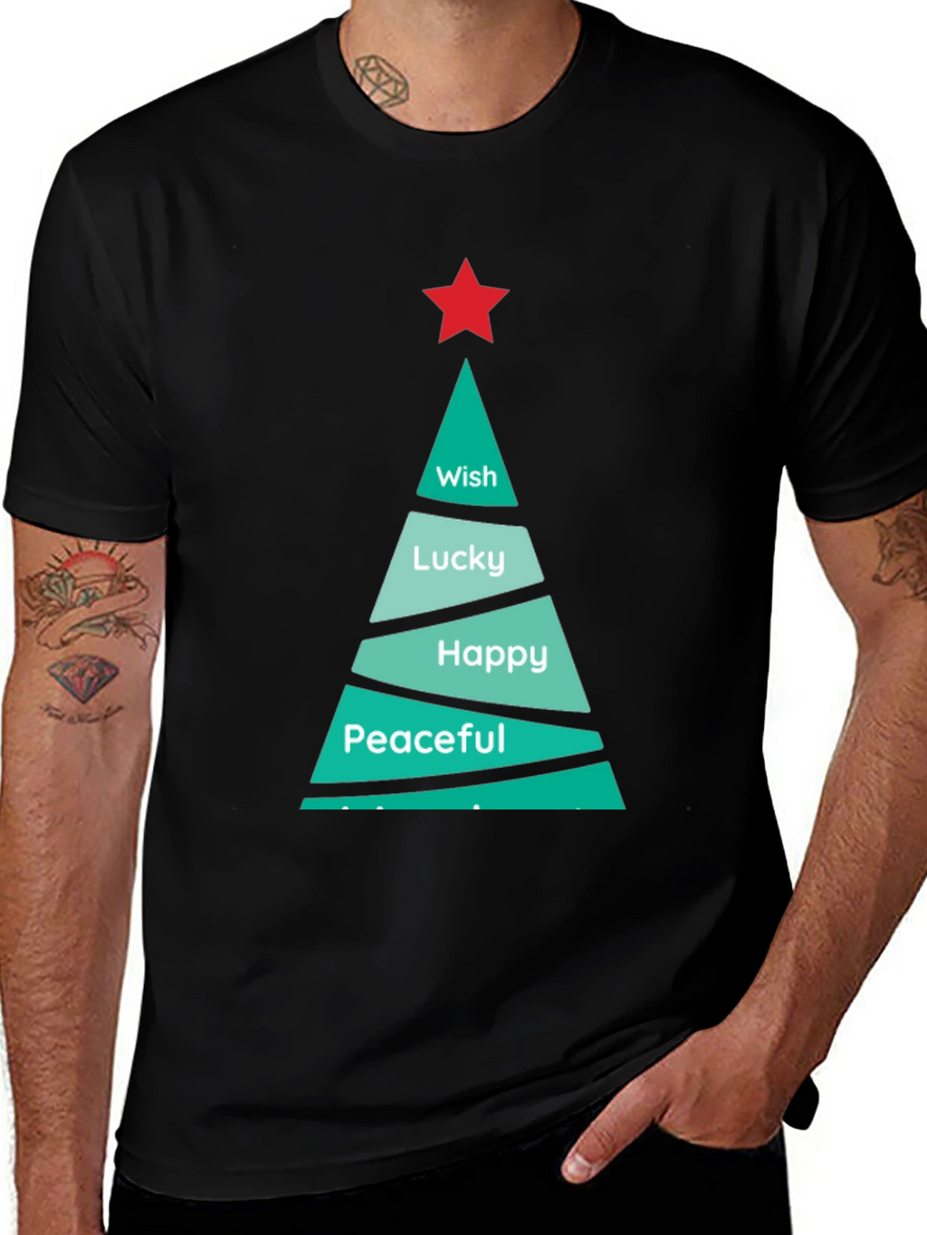 Festive Christmas Tree Wish T-Shirt