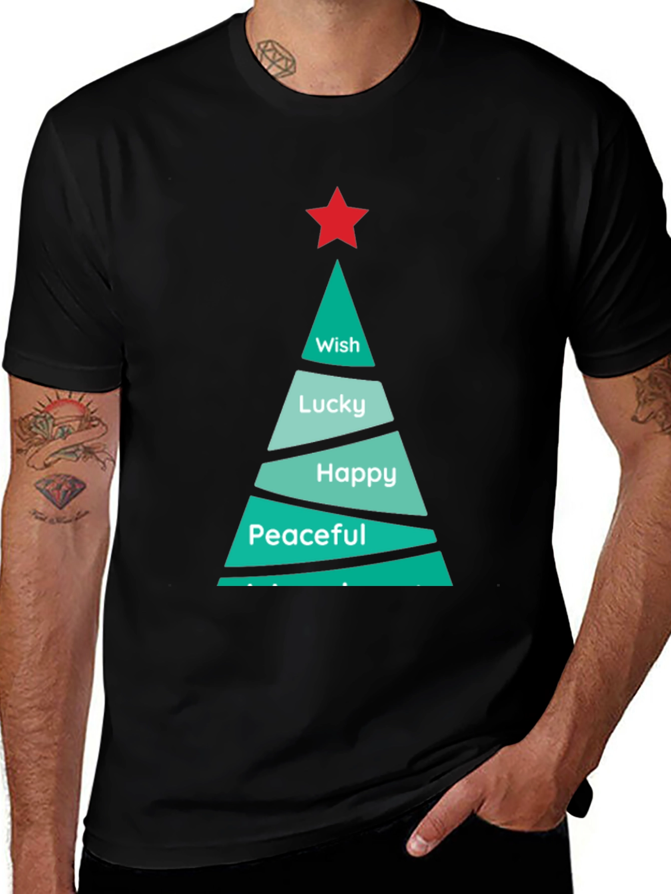 Festive Christmas Tree Wish T-Shirt
