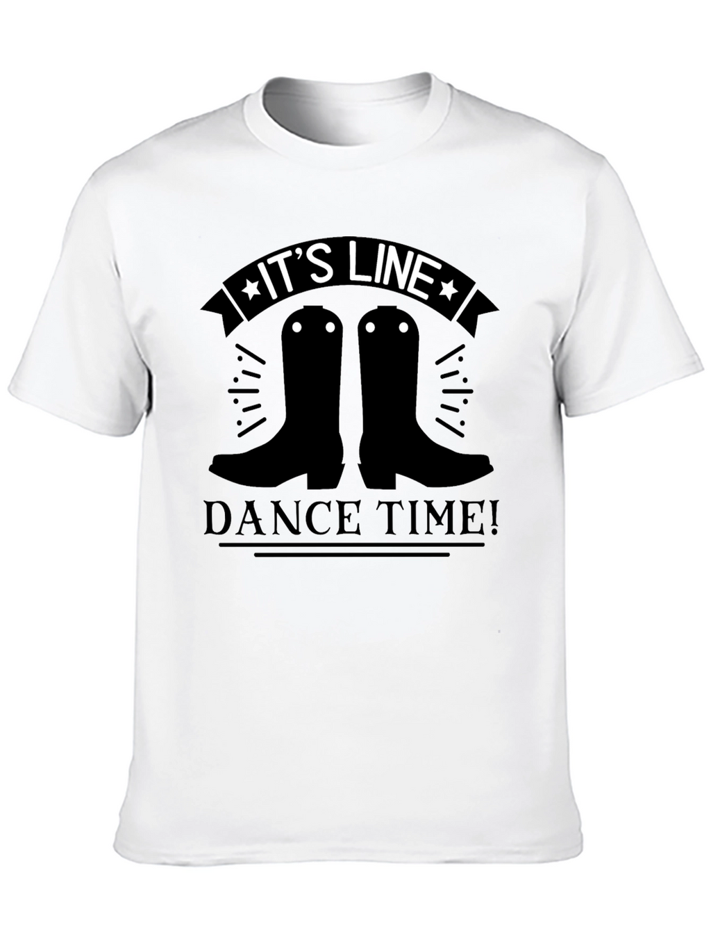 Line Dance Time T-Shirt - Country Western Style
