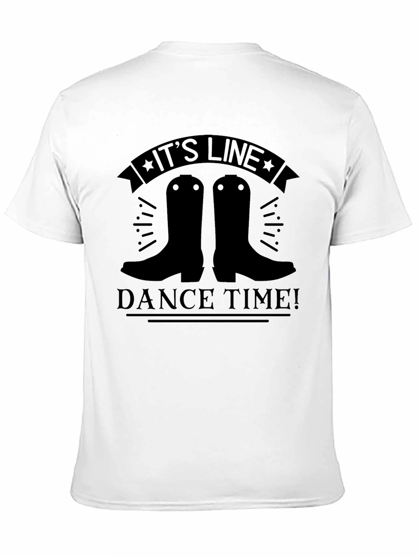 Line Dance Time T-Shirt - Country Western Style