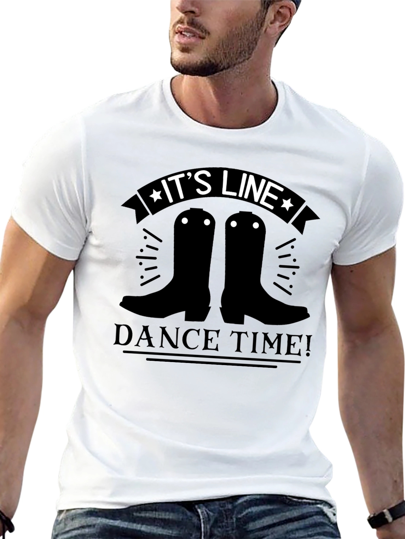 Line Dance Time T-Shirt - Country Western Style