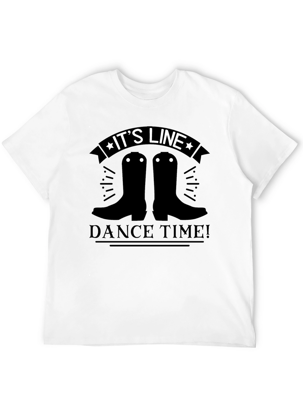 Line Dance Time T-Shirt - Country Western Style