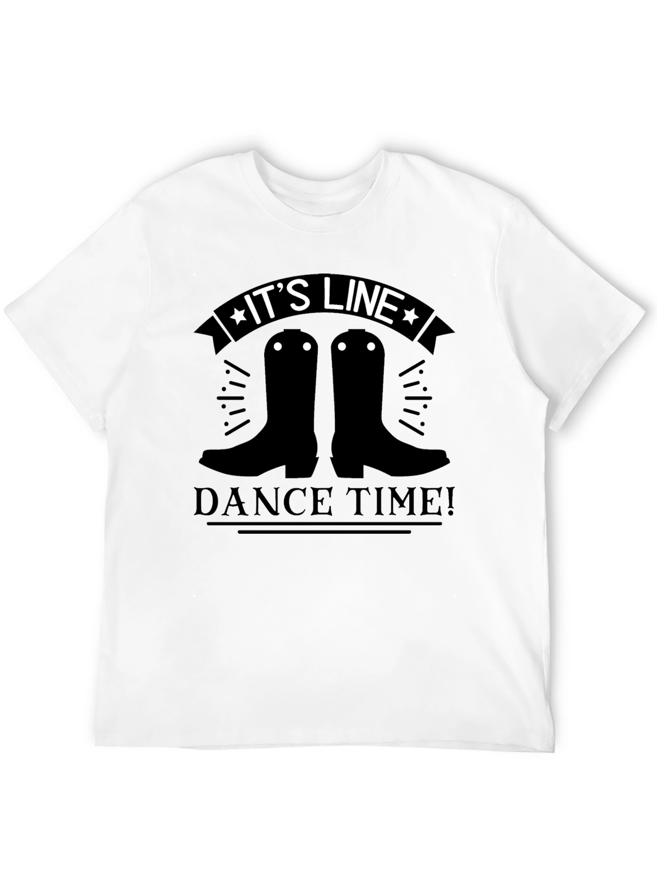 Line Dance Time T-Shirt - Country Western Style