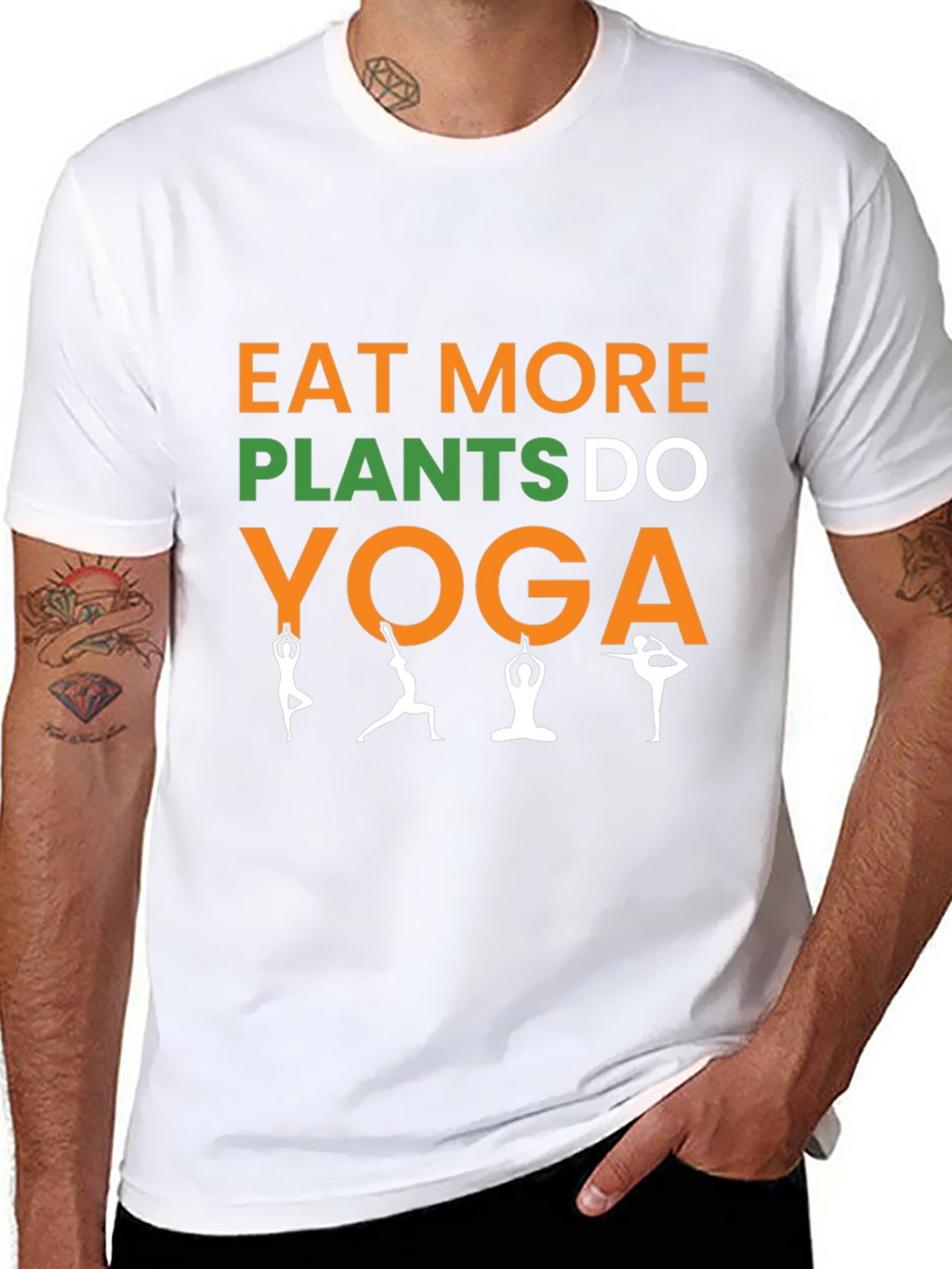 Eat More Plants Do Yoga Graphic Tee