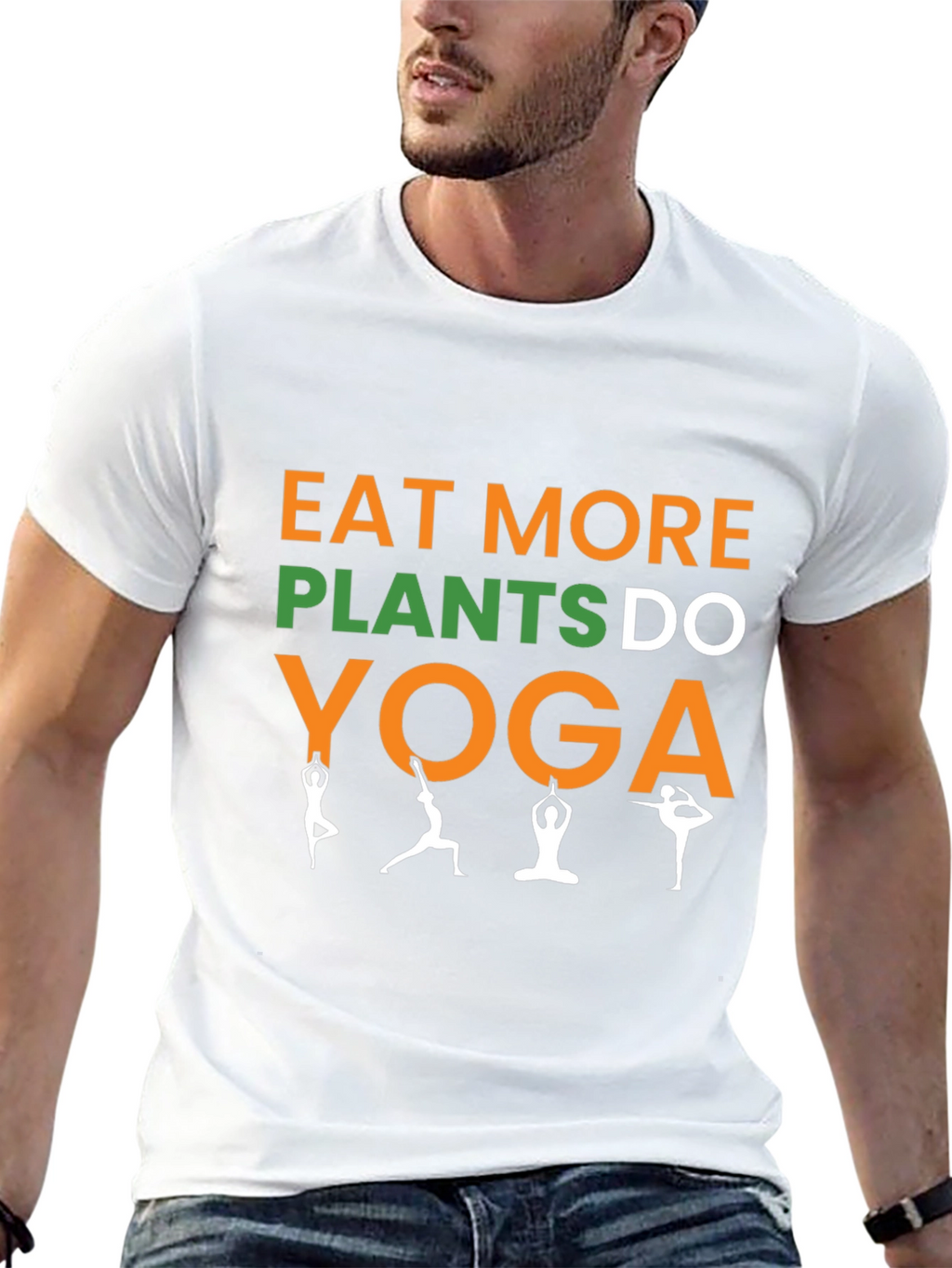 Eat More Plants Do Yoga Graphic Tee