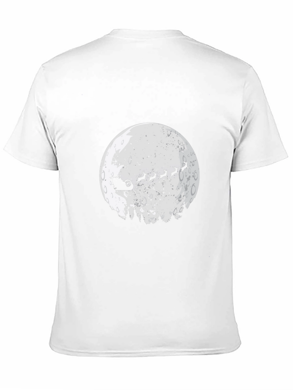 Santas Sleigh Moon T-Shirt - Holiday Christmas Tee