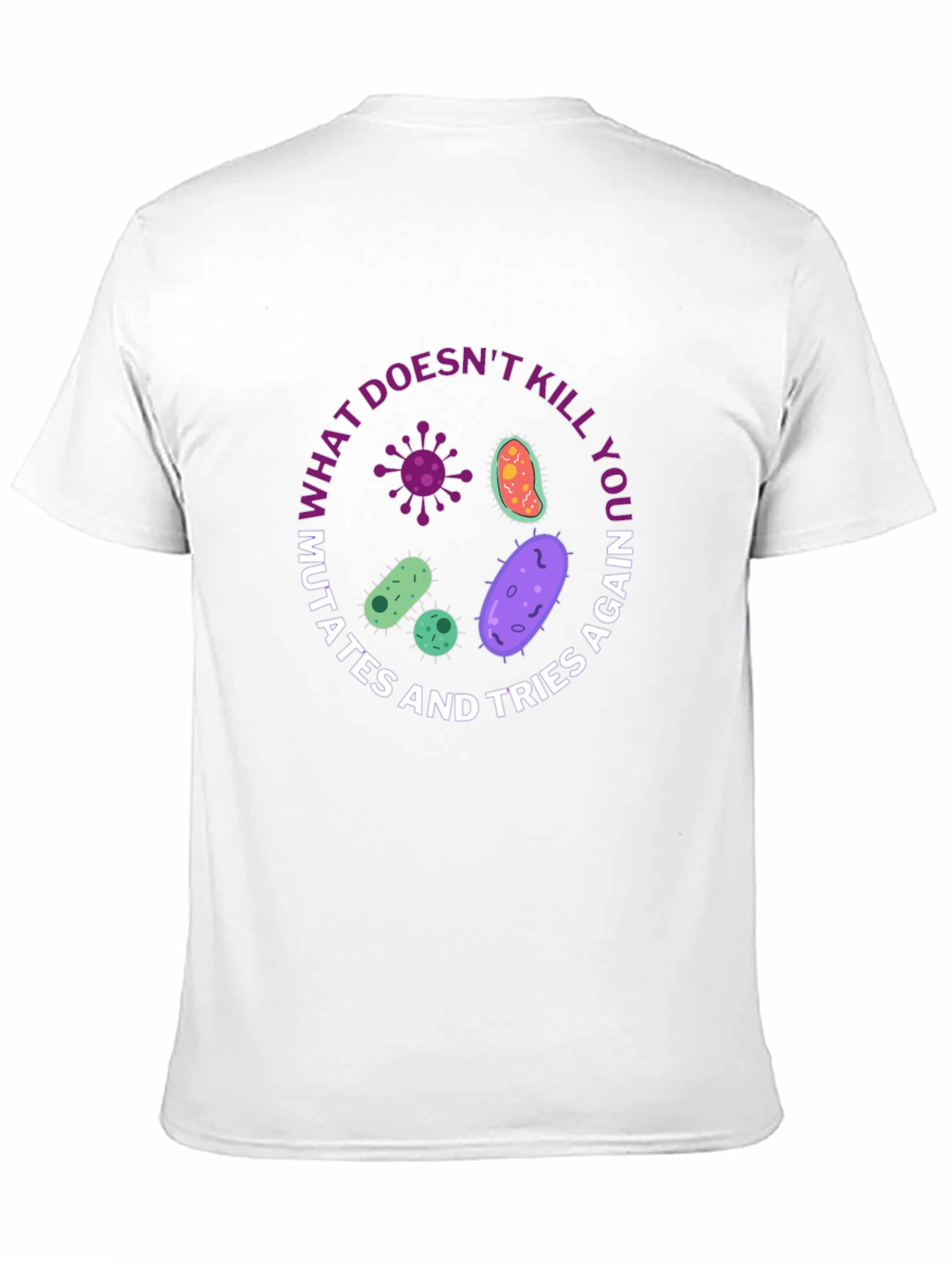 Humorous Biology T-Shirt - Germs Mutate Graphic Tee