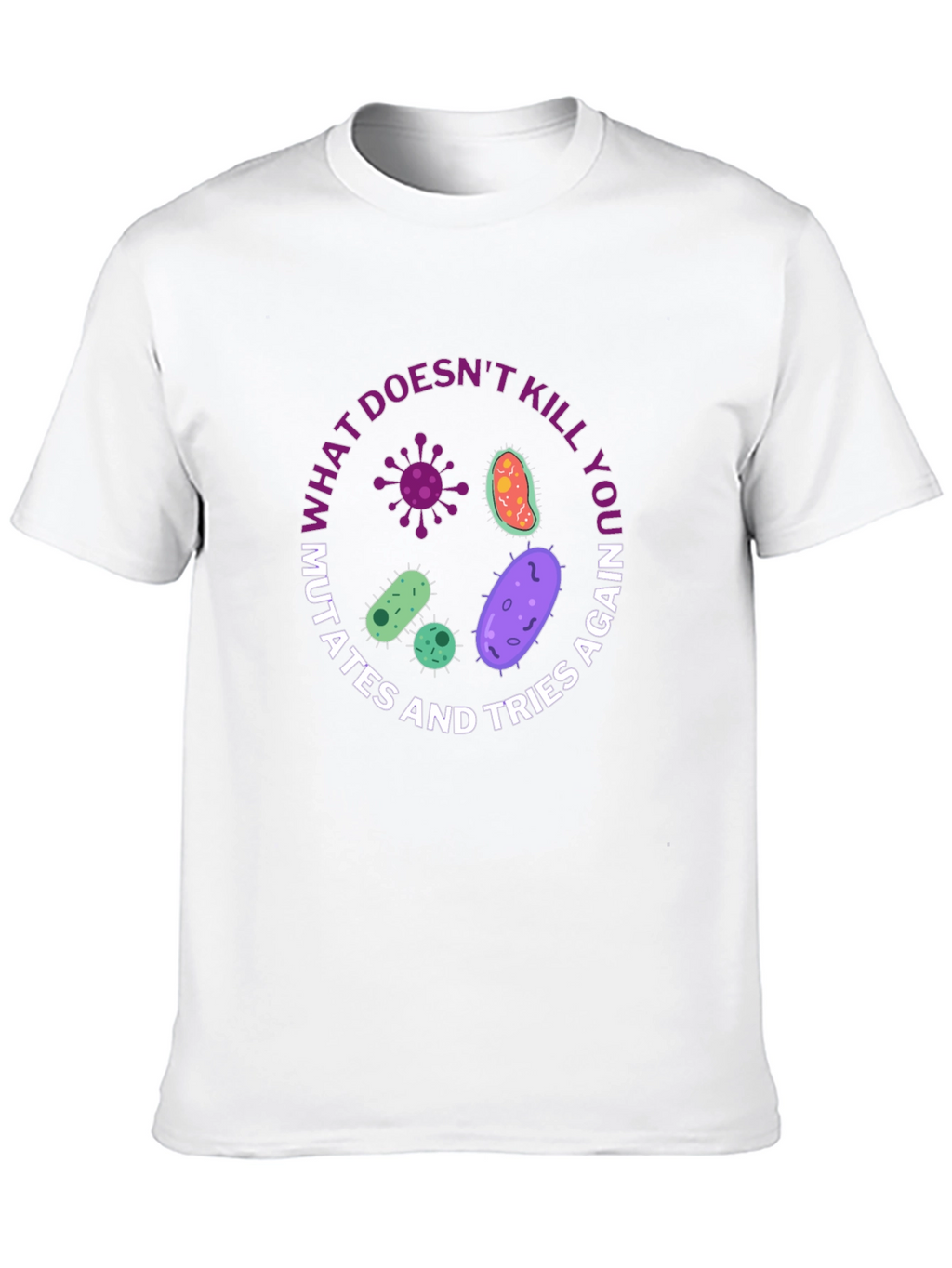 Humorous Biology T-Shirt - Germs Mutate Graphic Tee