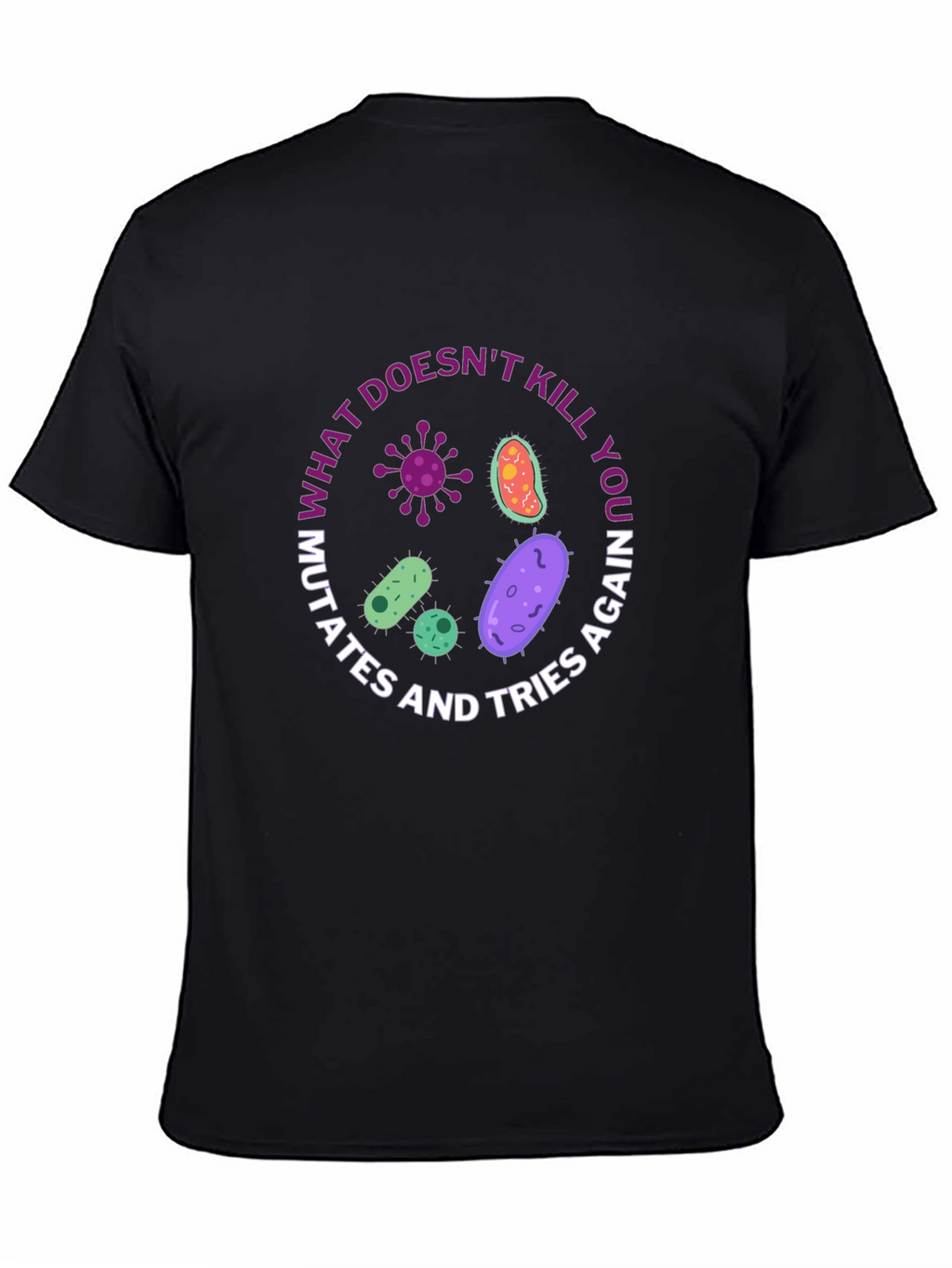 Humorous Biology T-Shirt - Germs Mutate Graphic Tee