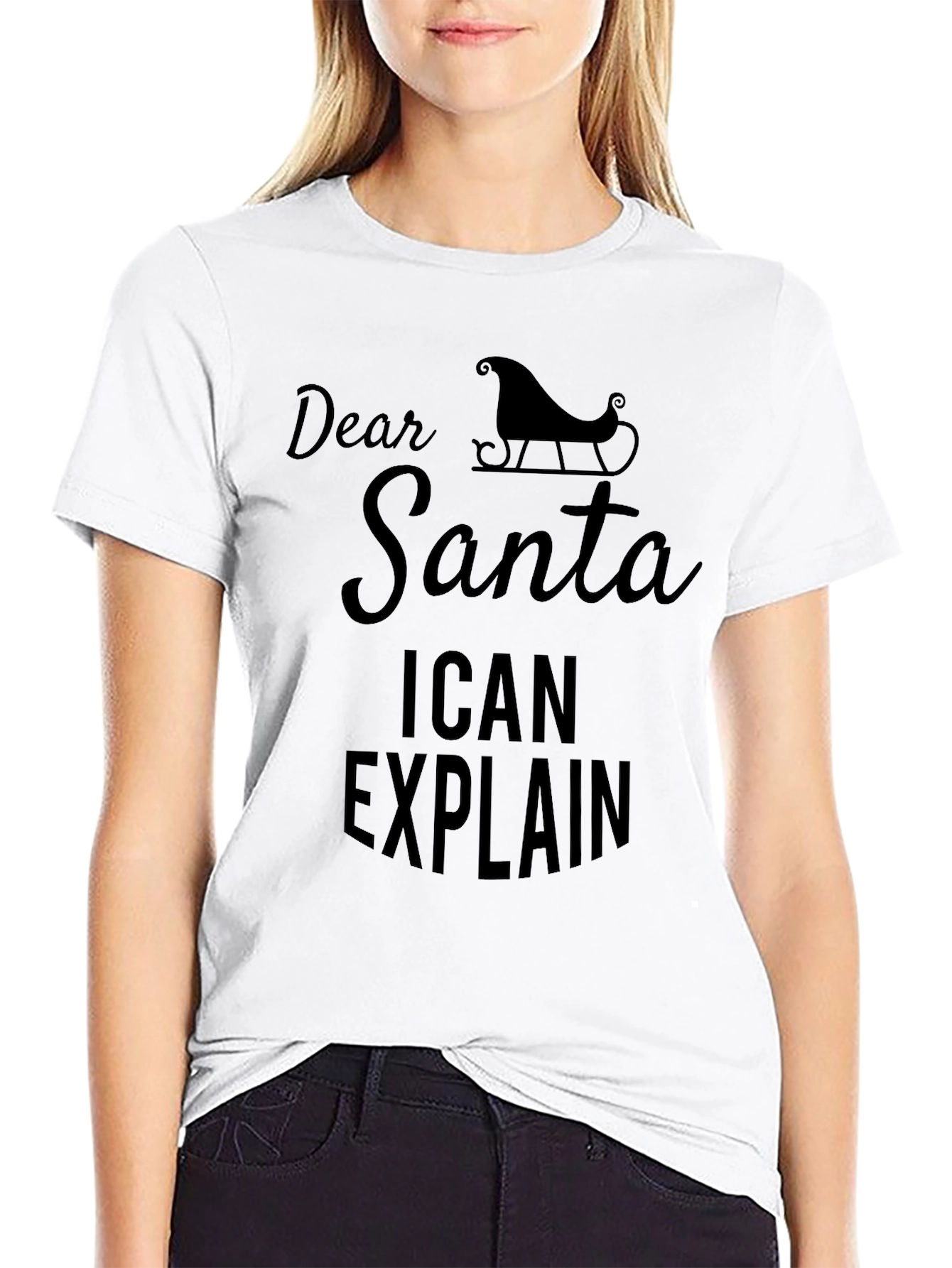 Dear Santa I Can Explain Funny Christmas T-Shirt