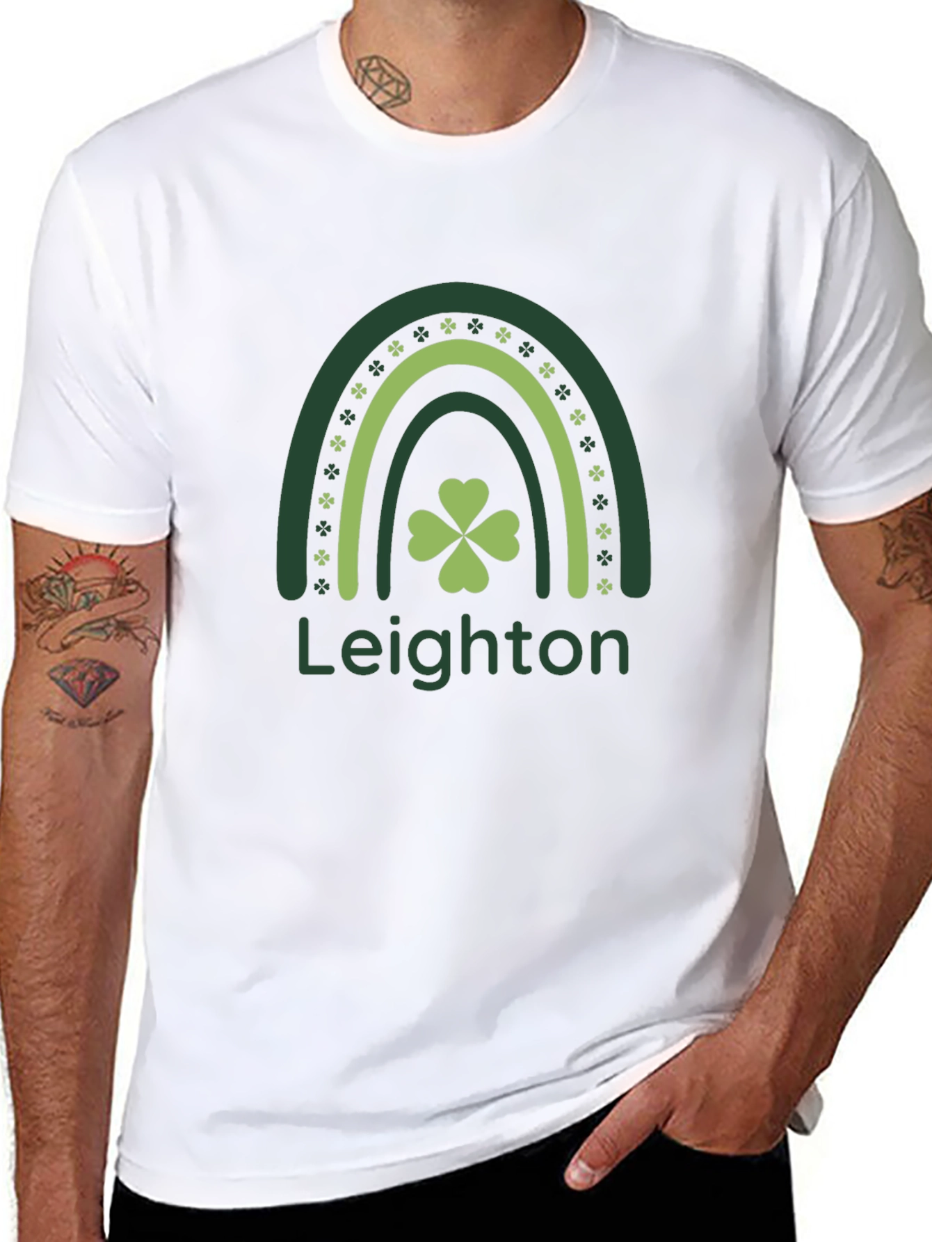 St. Patricks Day Rainbow Shamrock T-Shirt