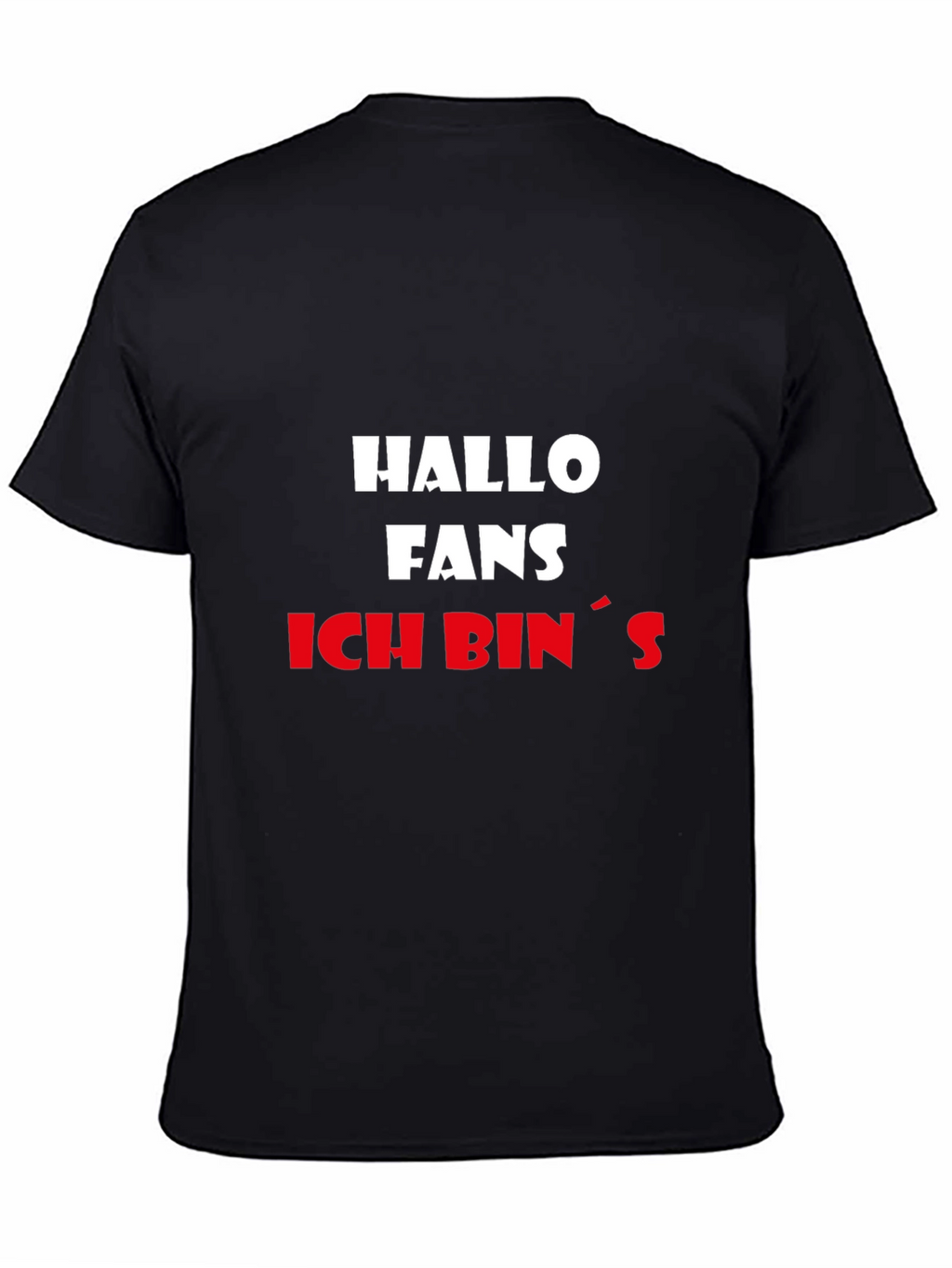 Hallo Fans T-Shirt - Mens Black Graphic Tee