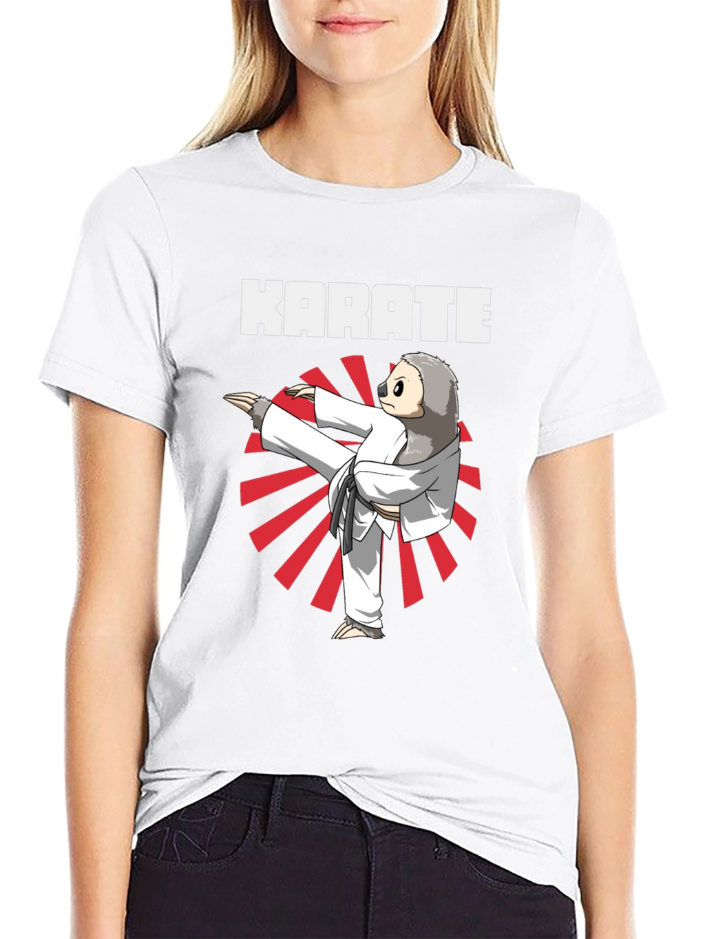Karate Sloth T-Shirt - Funny Martial Arts Tee