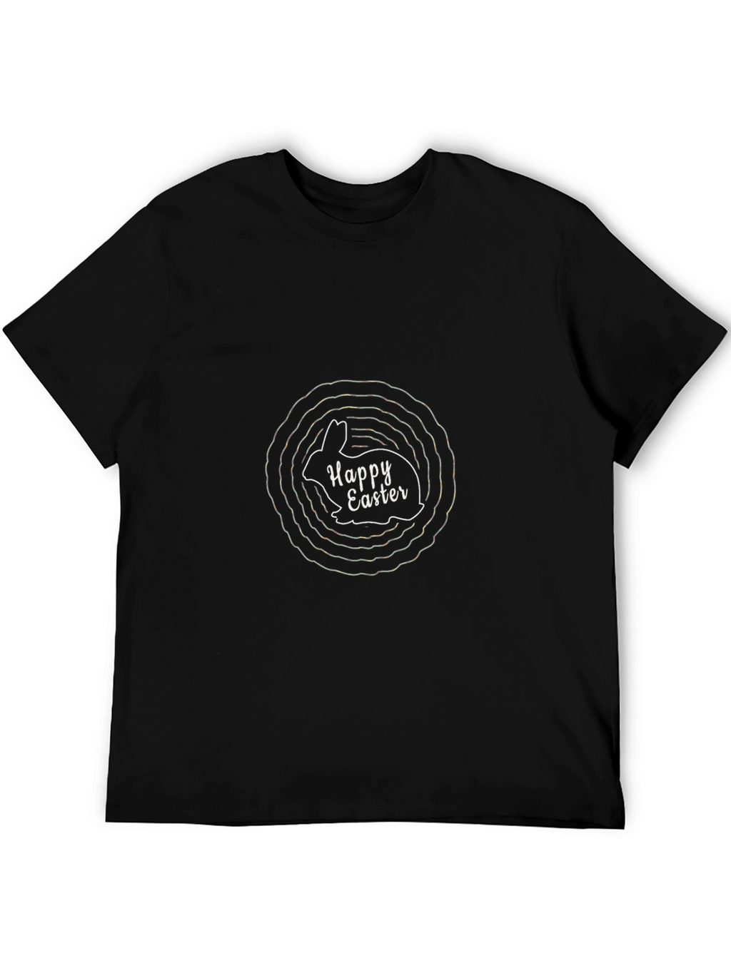 Happy Easter Bunny T-Shirt - Black