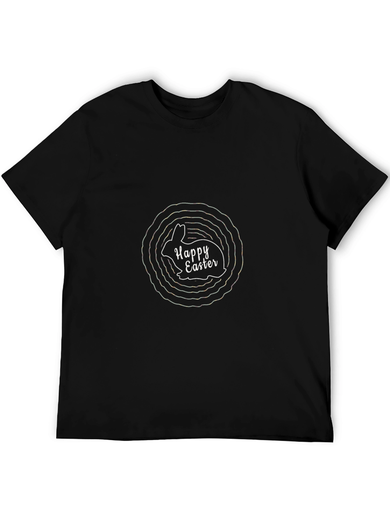 Happy Easter Bunny T-Shirt - Black
